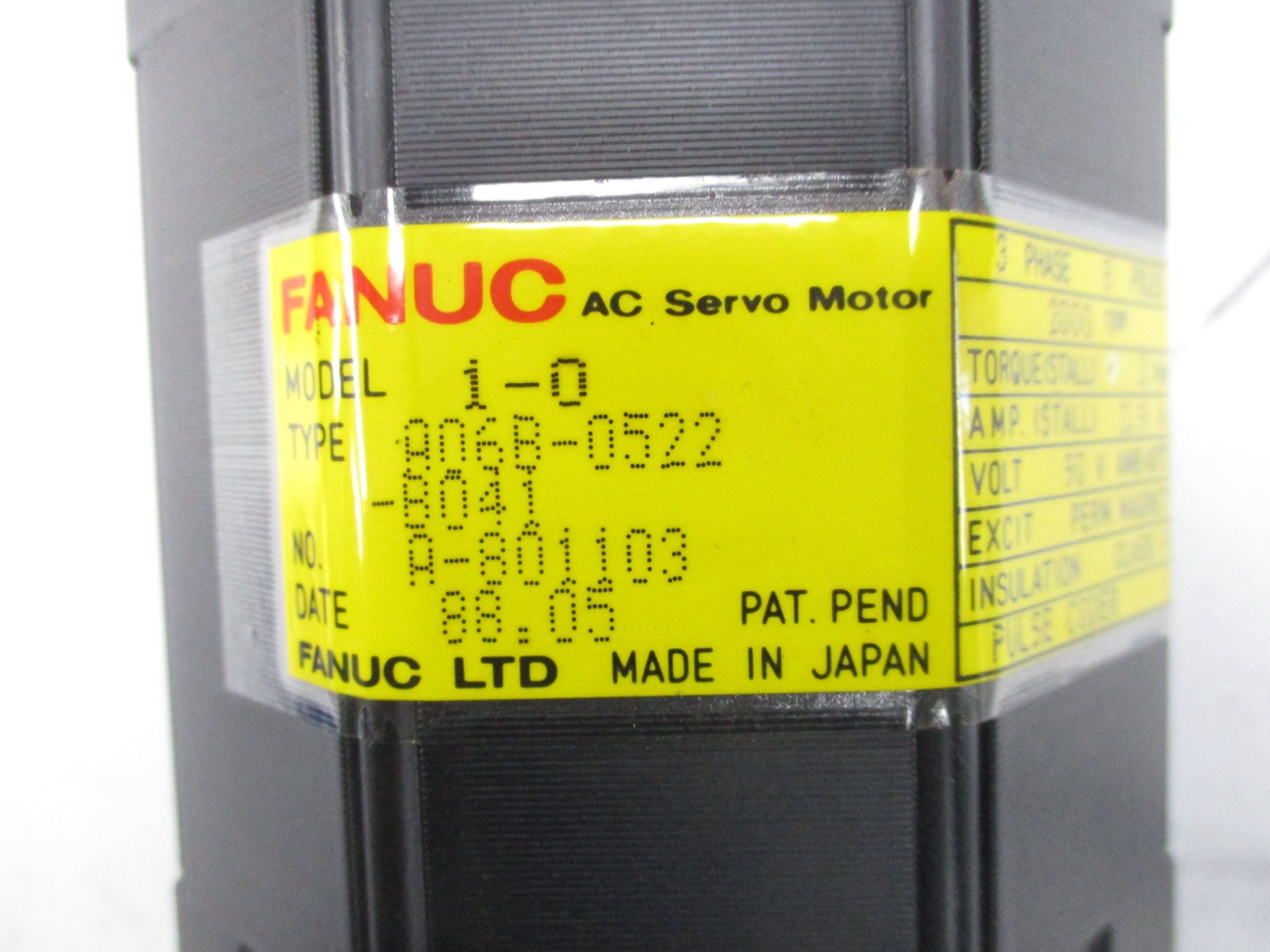 FANUC A06B-0522-B041 90V 2.9A NSMP