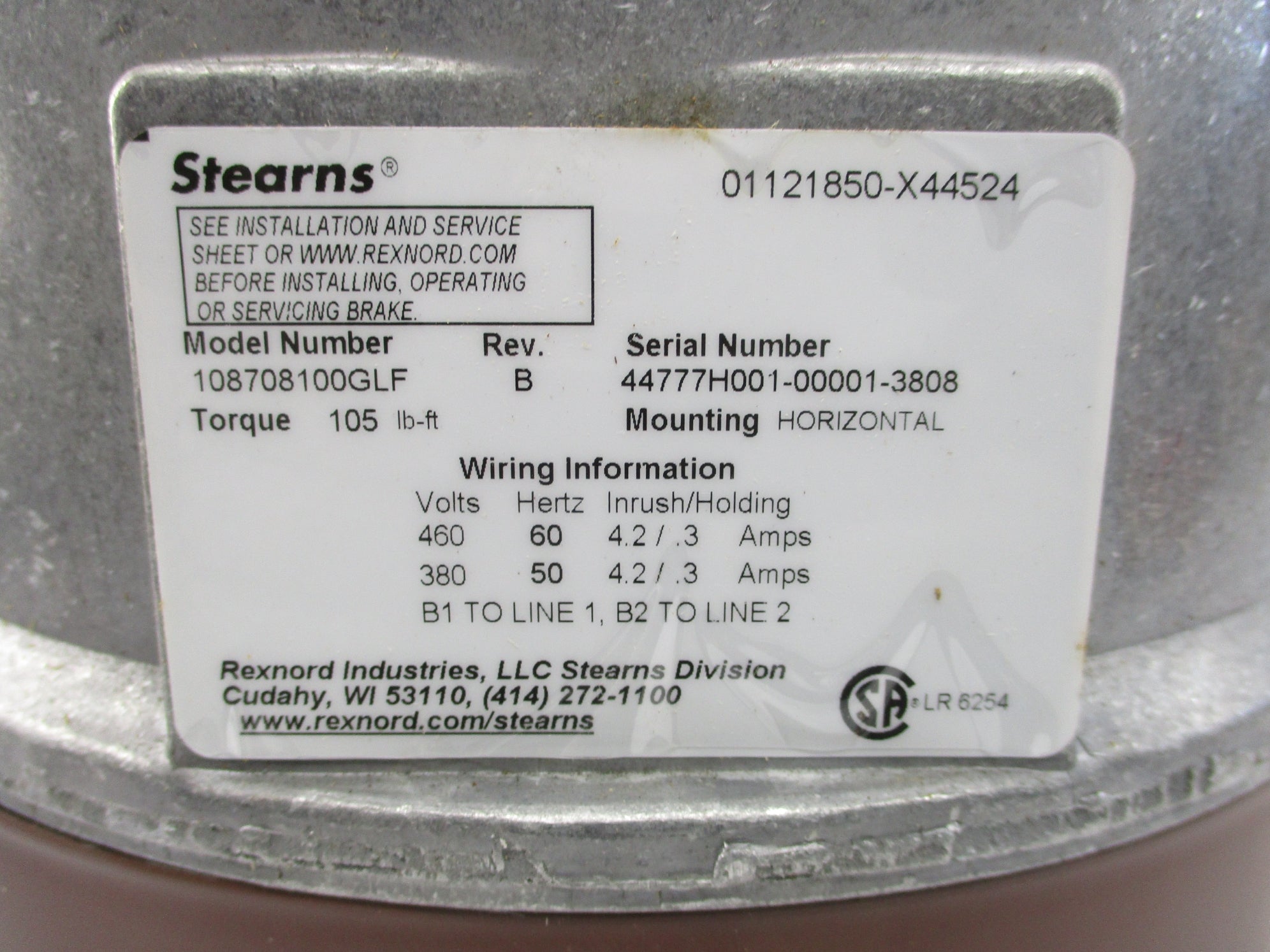 STEARNS 108708100GLF UNMP