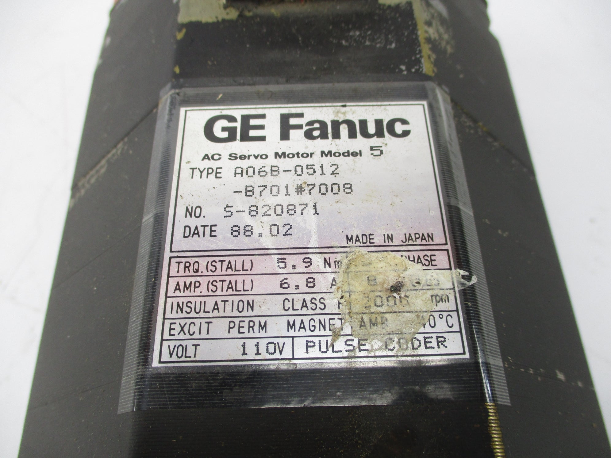 GE FANUC A06B-0512-B701#7008 UNMP
