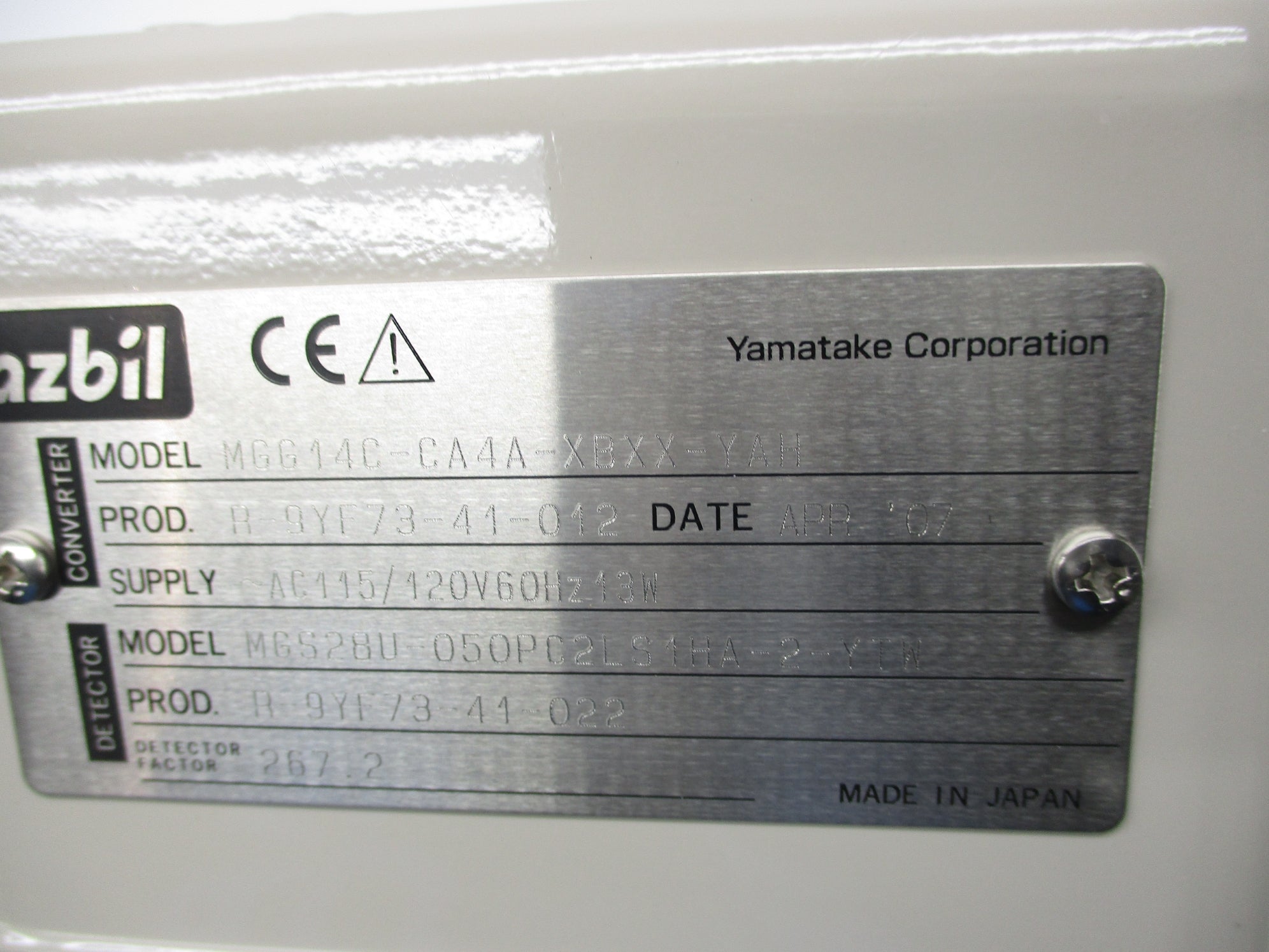 AZBIL MGG14C-CA4A-XBXX-YAH MGS28U-050PC2LS1HA-2-YTW NSMP