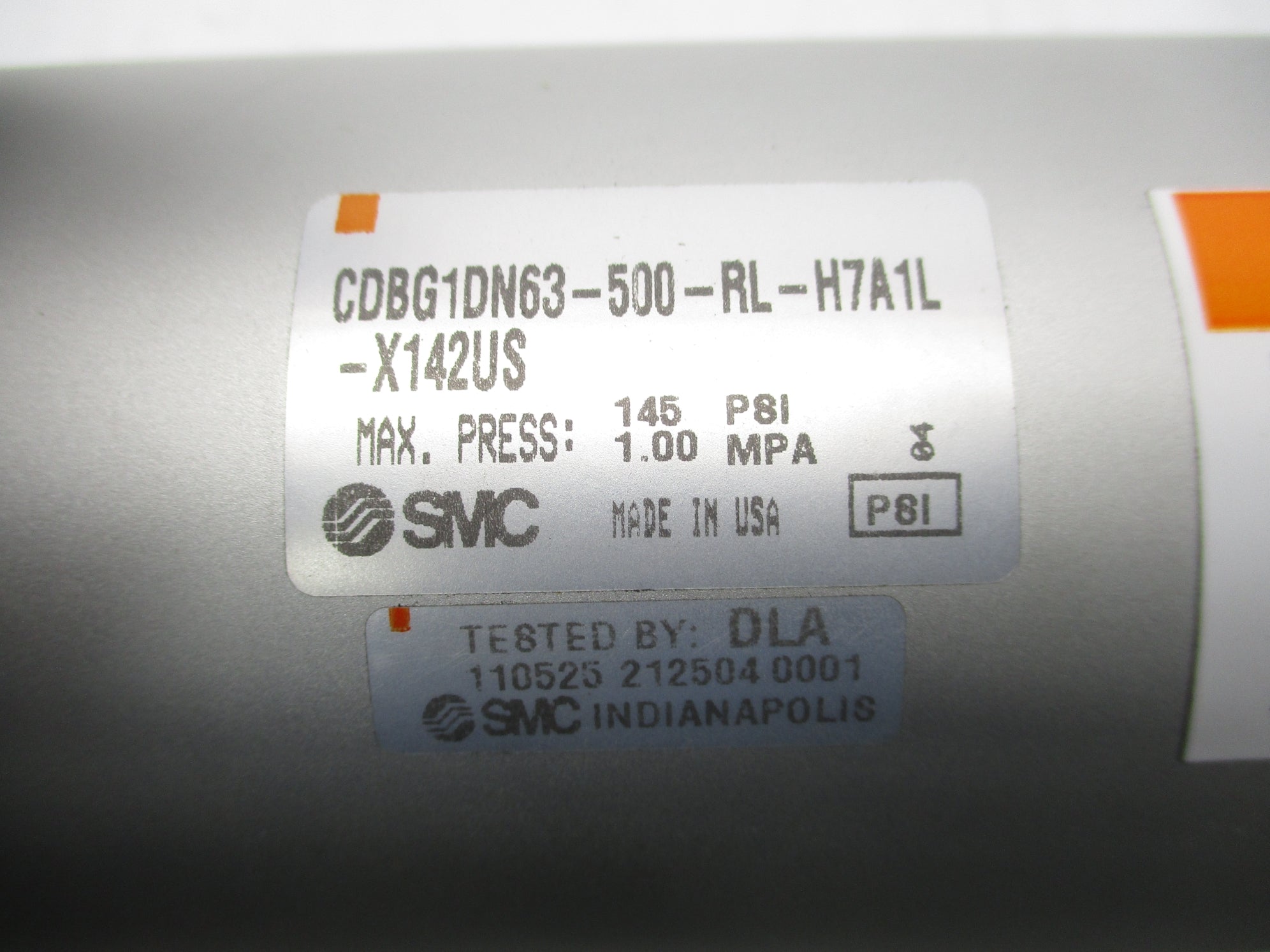 SMC CDBG1DN63-500-RL-H7A1L-X142US 145PSI NSNP