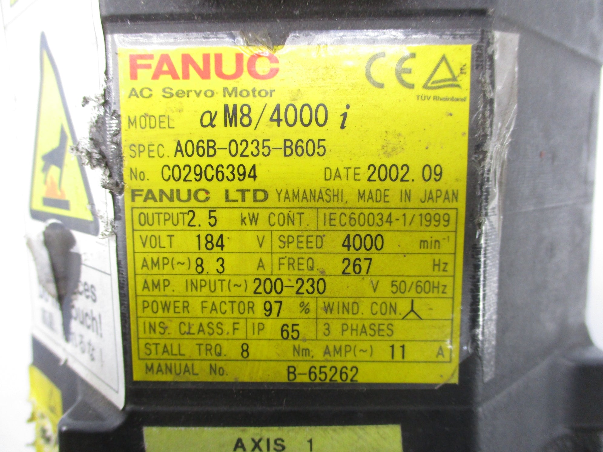 FANUC A06B-0235-B605 UNMP