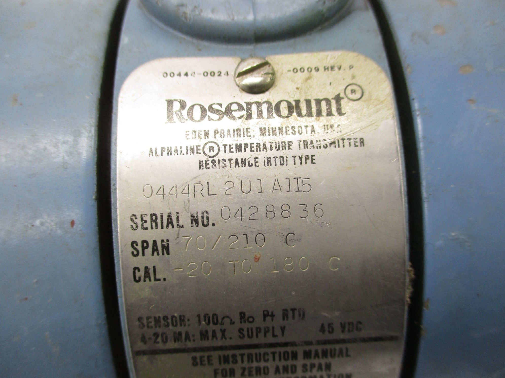 ROSEMOUNT 0444RL2U1A1I5 UNMP