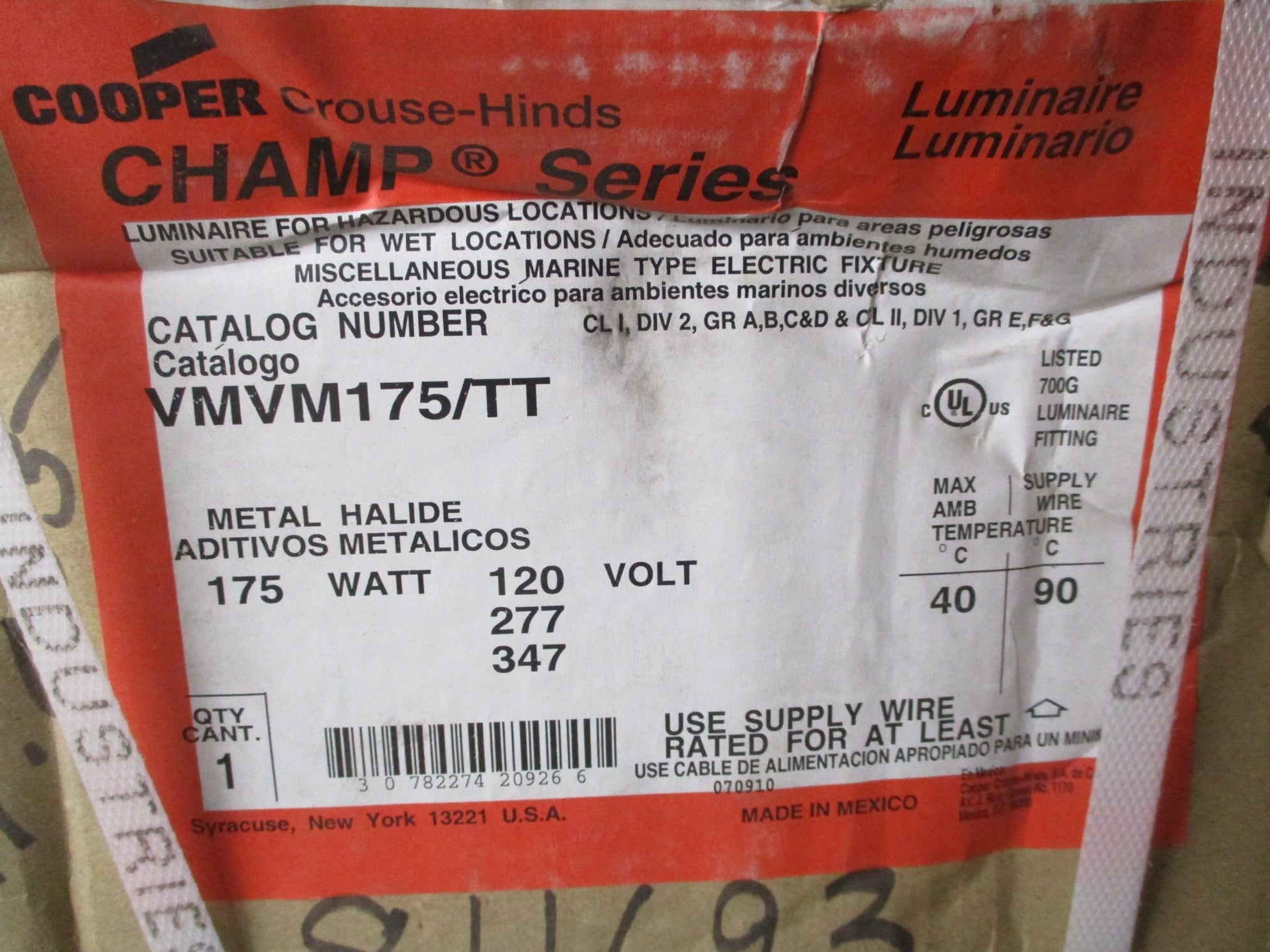 CROUSE-HINDS VMVM175/TT NSFS