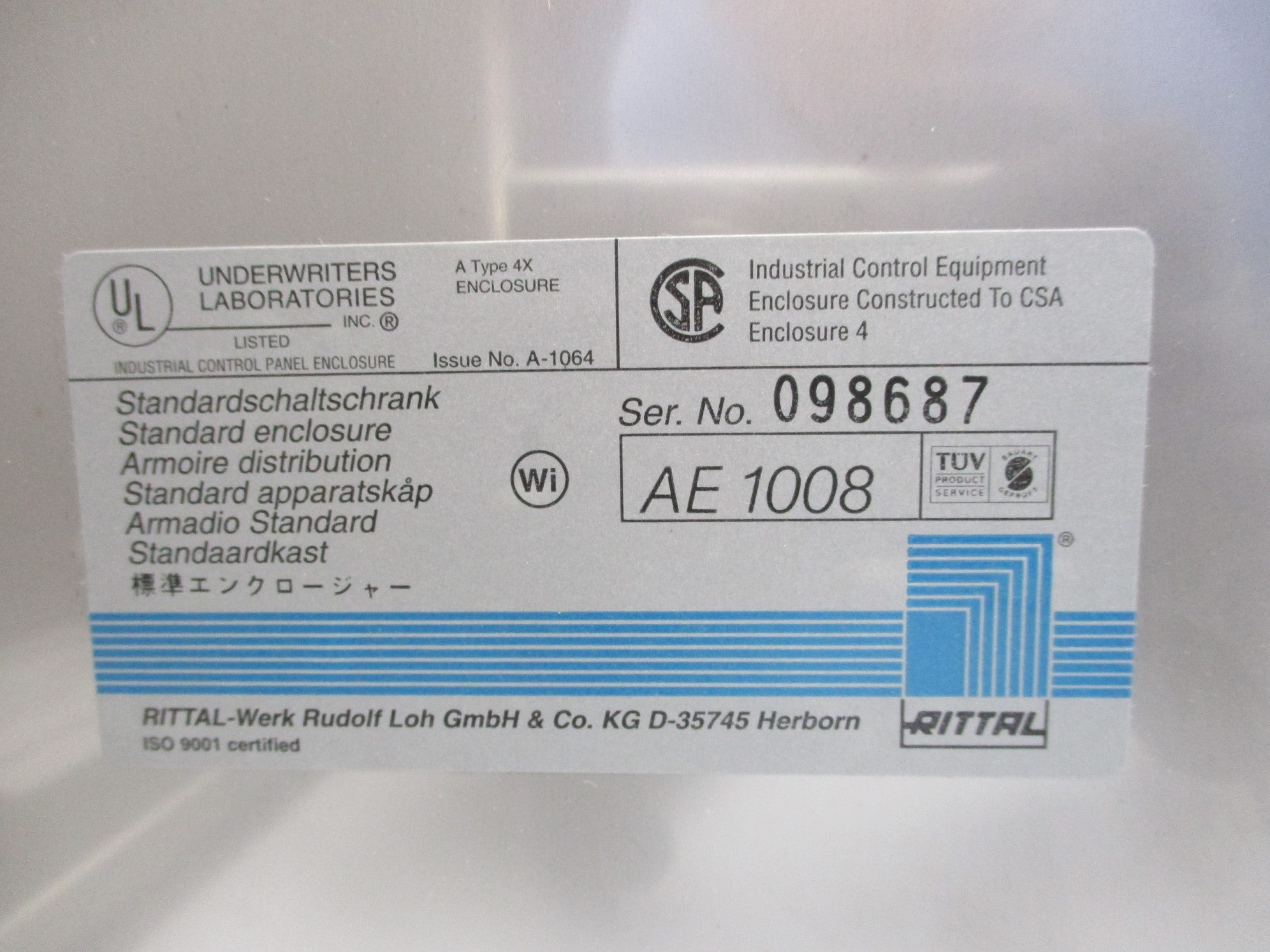 RITTAL AE1008 NSMP