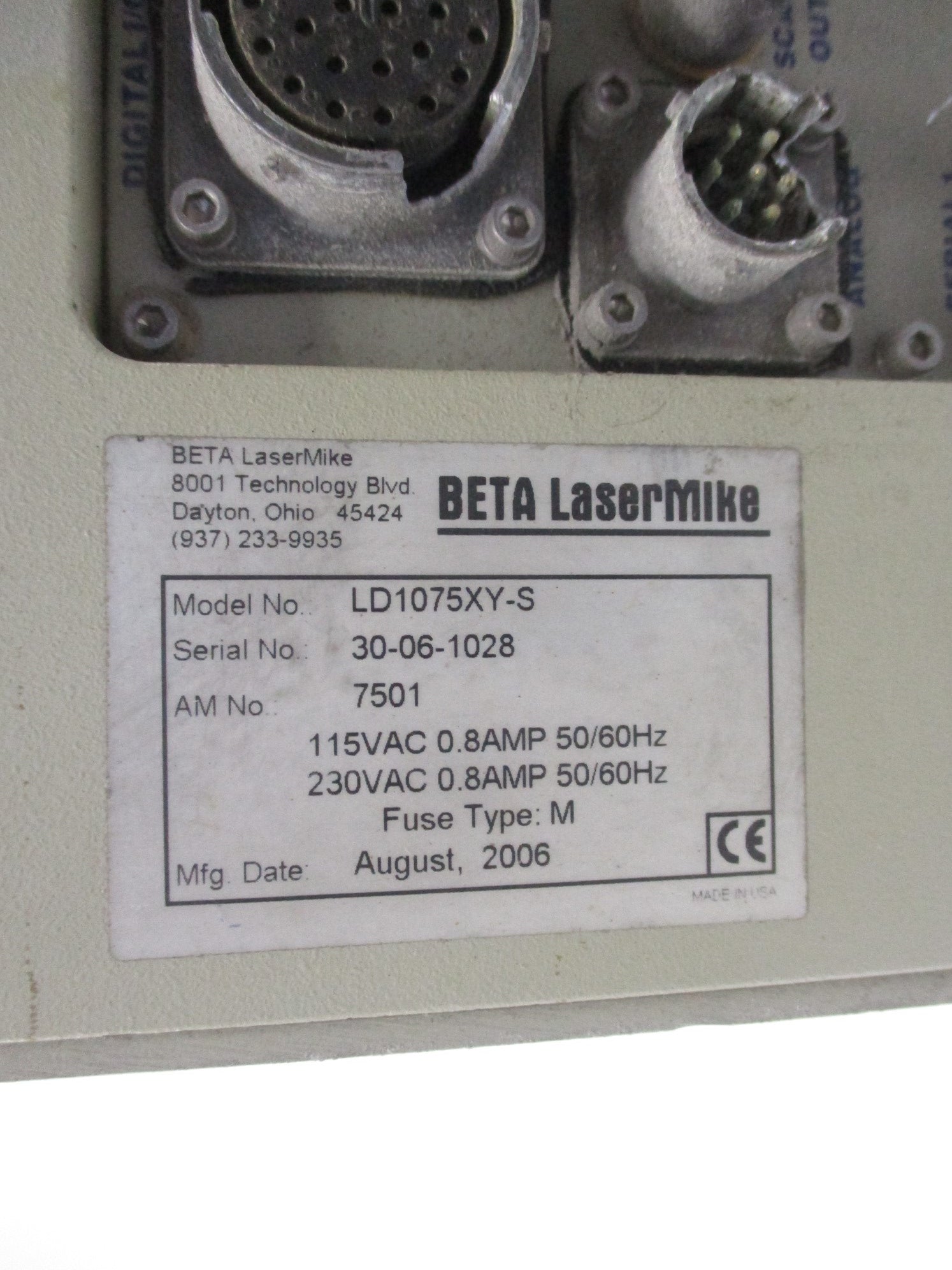 BETA LASERMIKE LD1075XY-S (AS PICTURED) UNMP