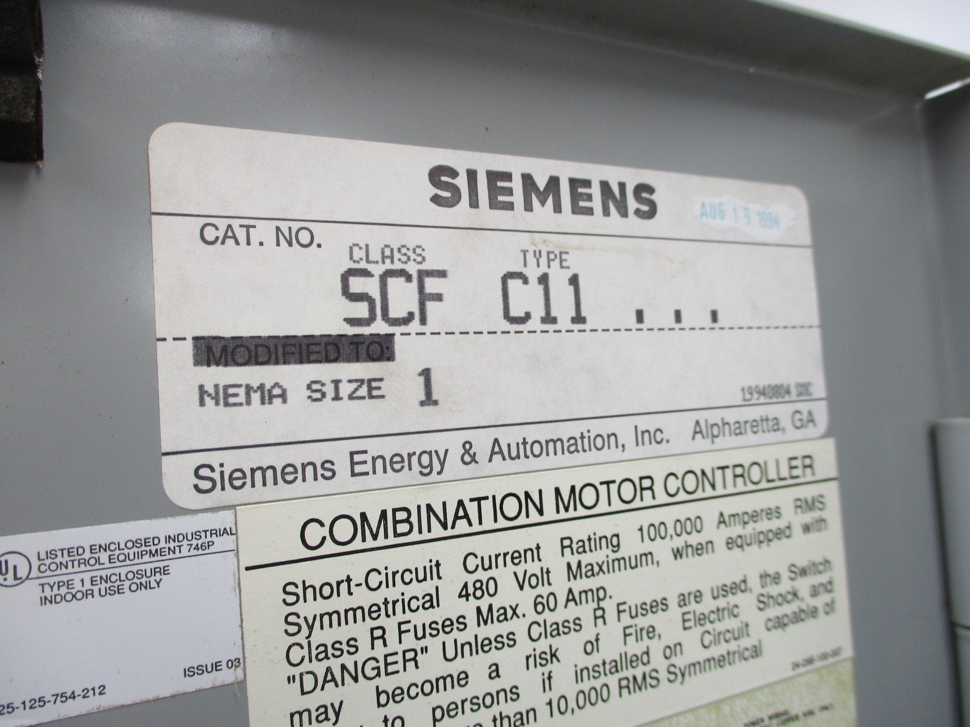 SIEMENS SCFC11 NSNP