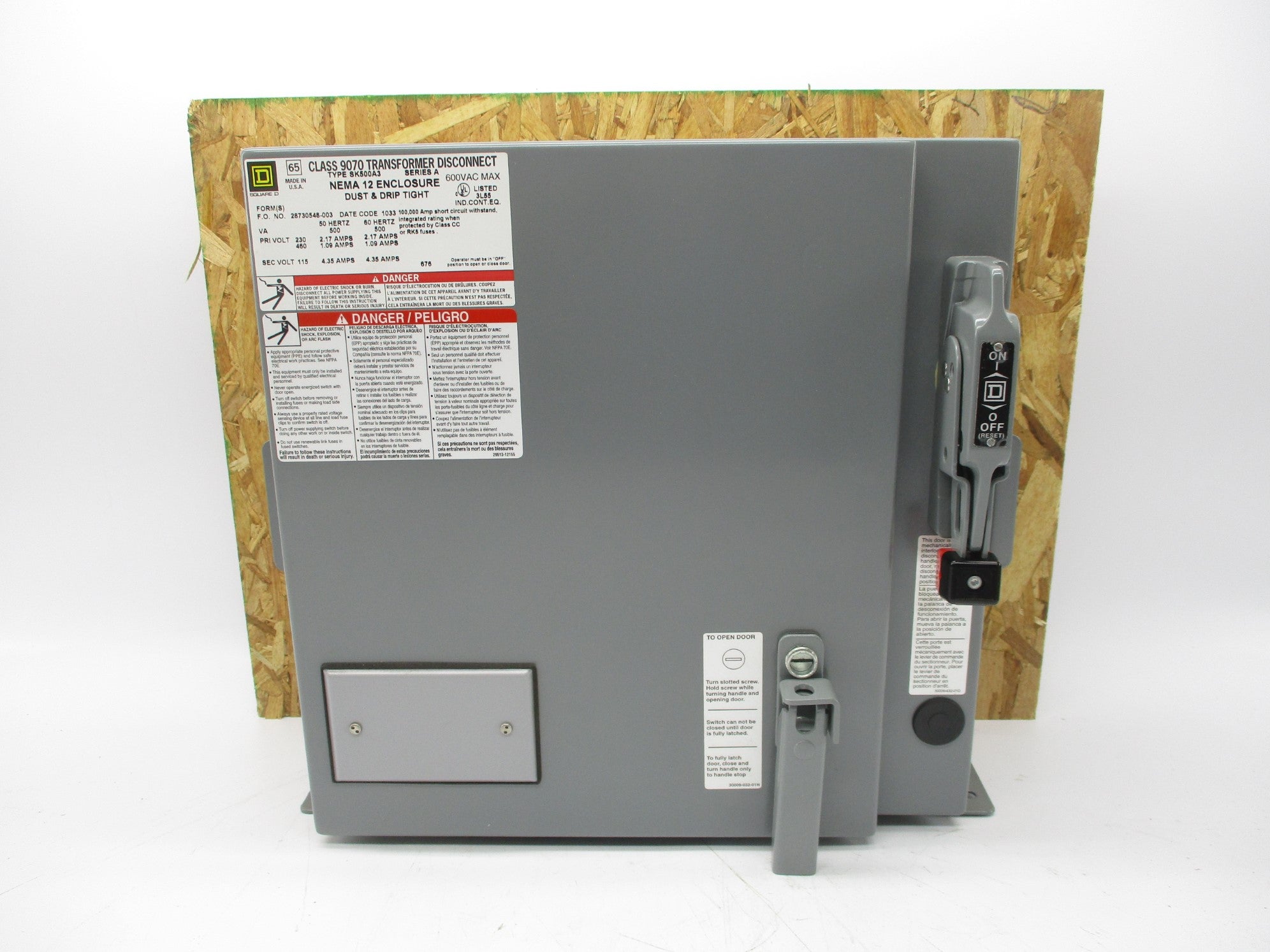 SQUARE D 9070SK500A3D1 NSMP