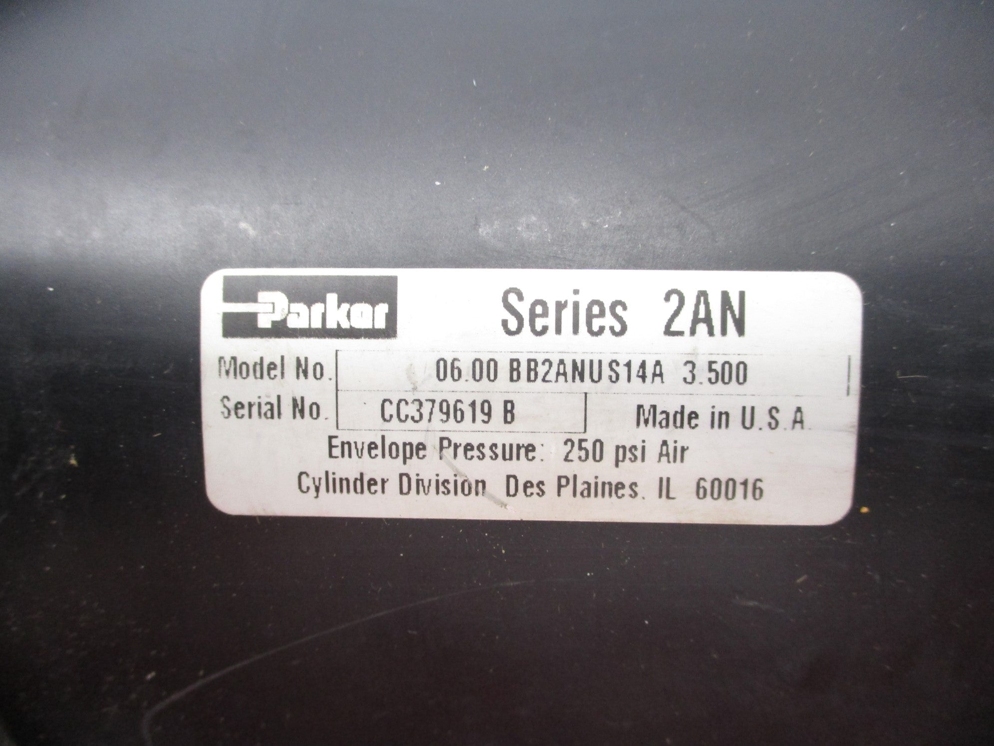 PARKER 06.00BB2ANUS14A3.500 250PSI NSNP