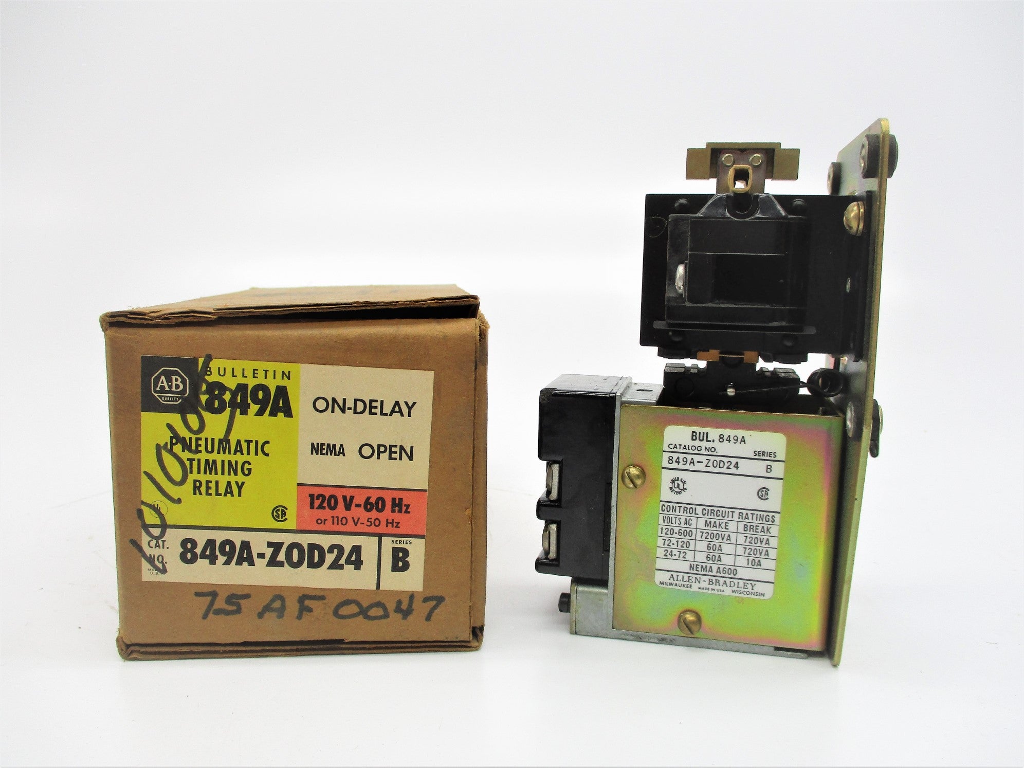 INDUSTRIAL SPARE PART 849A-ZOD24 SER. B 110/120V 60A (BR/YL) NSMP