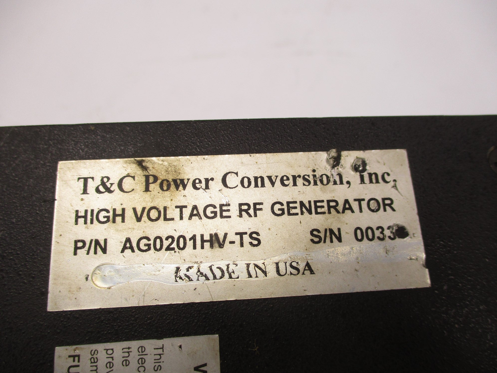 T&C POWER CONVERSION AG0201HV UNMP