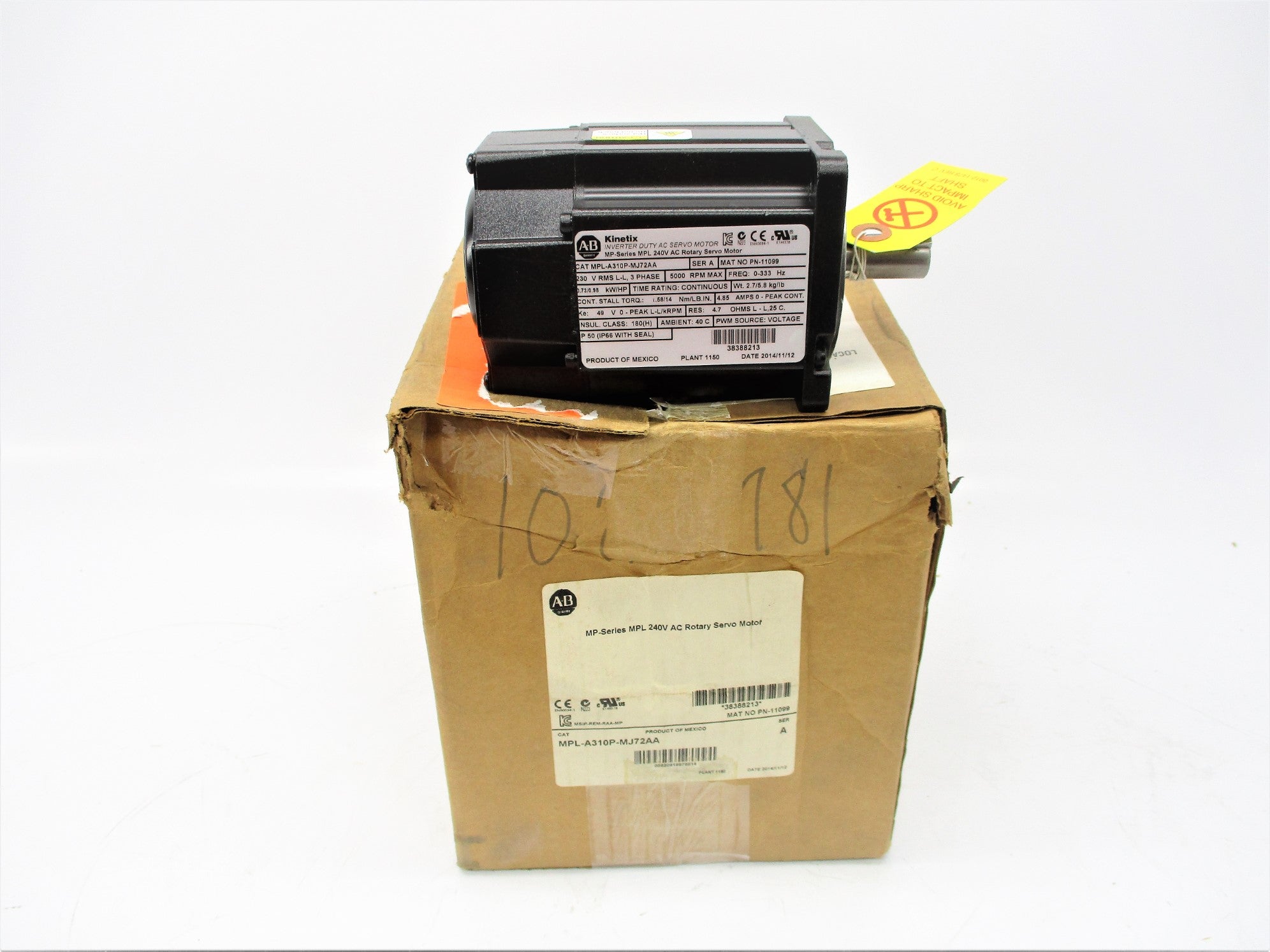 INDUSTRIAL SPARE PART MPL-A310P-MJ72AA SER. A NSMP