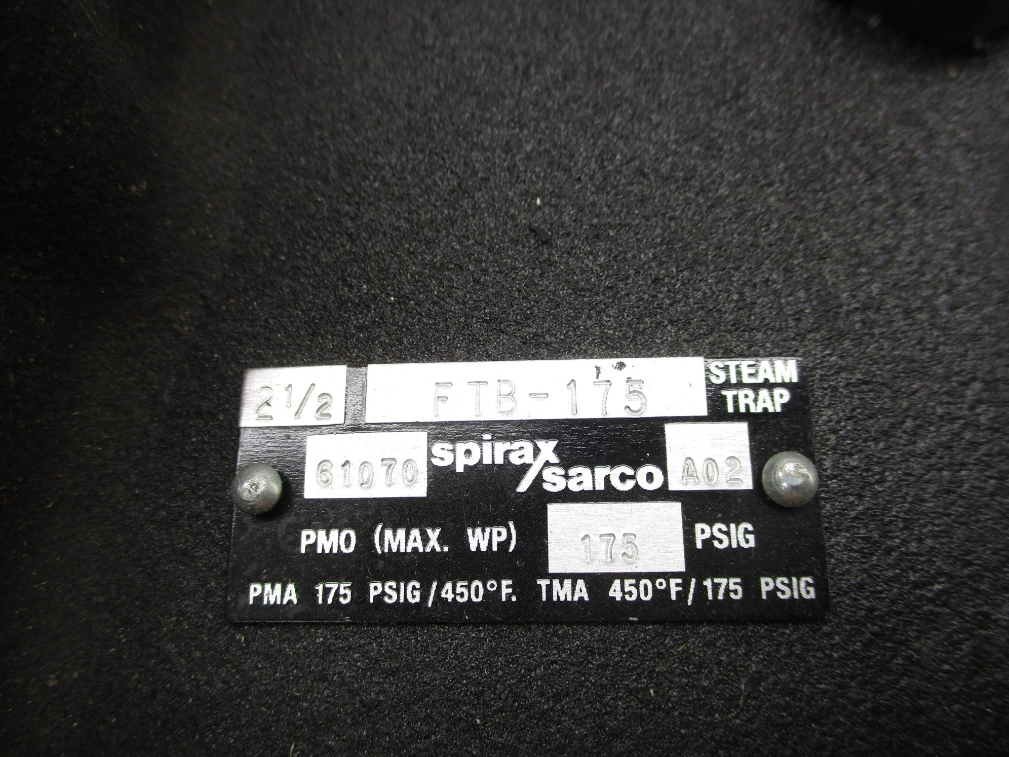 SPIRAX SARCO FTB-175 175PSI UNMP