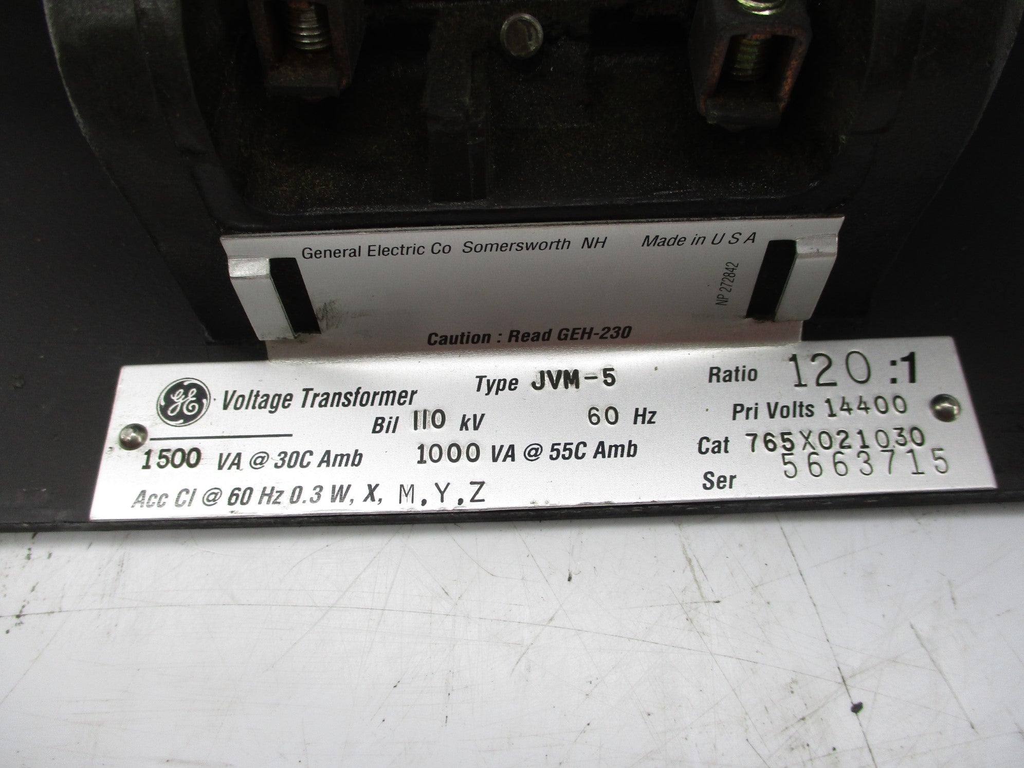GENERAL ELECTRIC 765X021030 NSNP