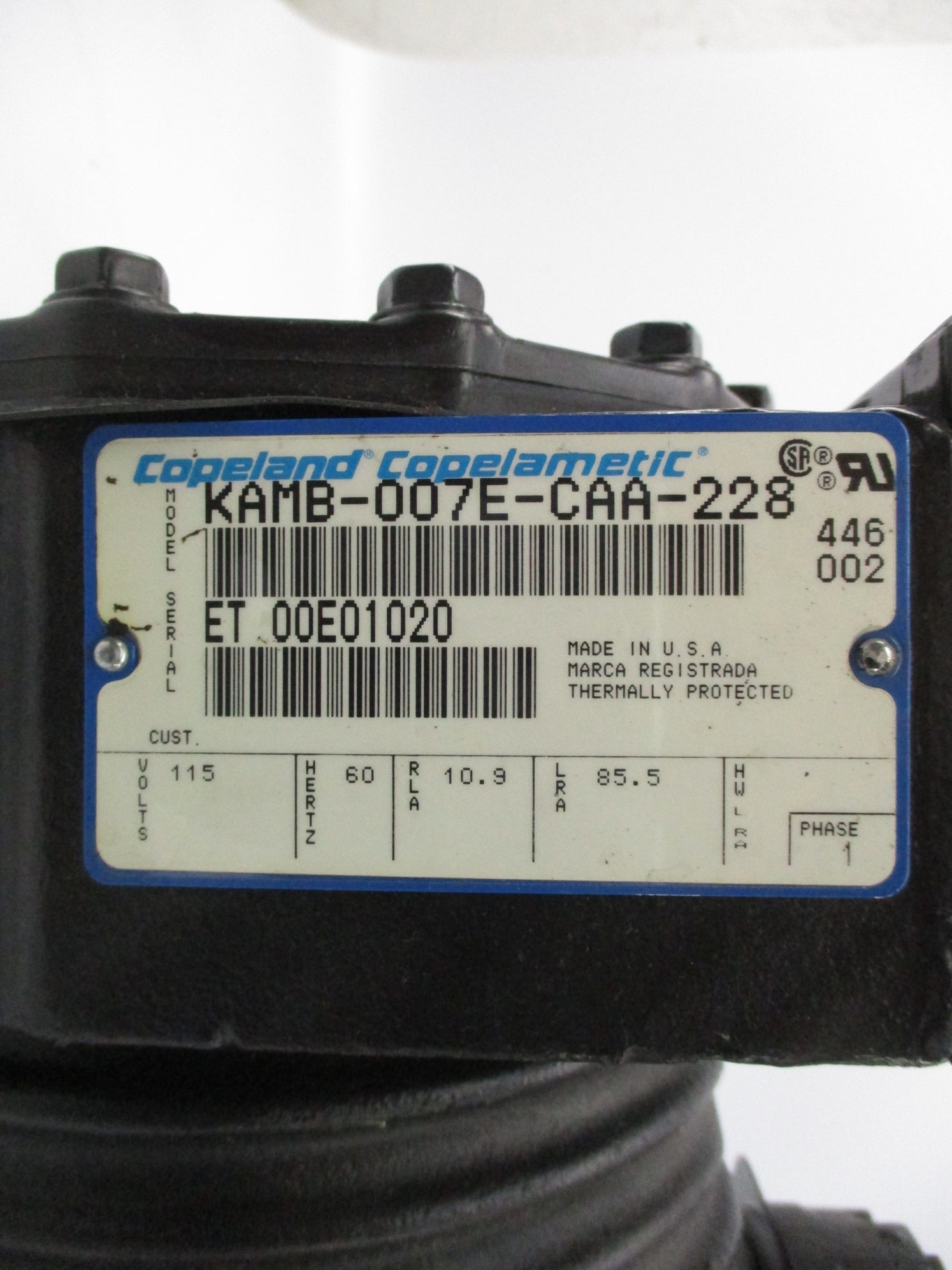 COPELAND KAMB-007E-CAA-228 (AS PICTURED) NSNP