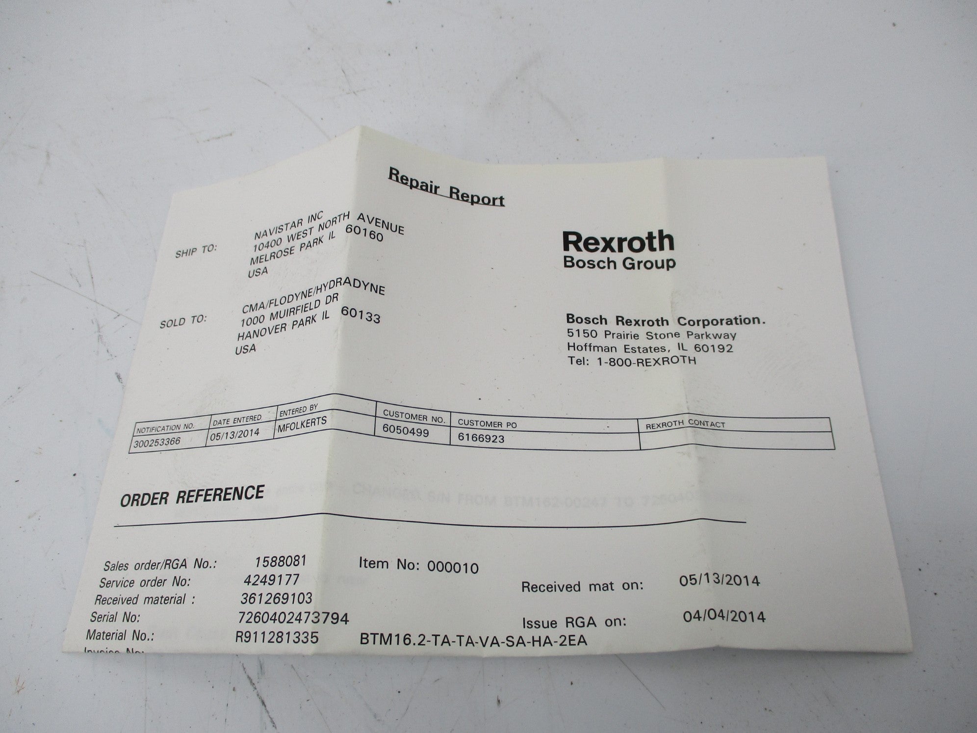 REXROTH BTM16.2-TA-TA-VA-SA-HA-2EA REMAN