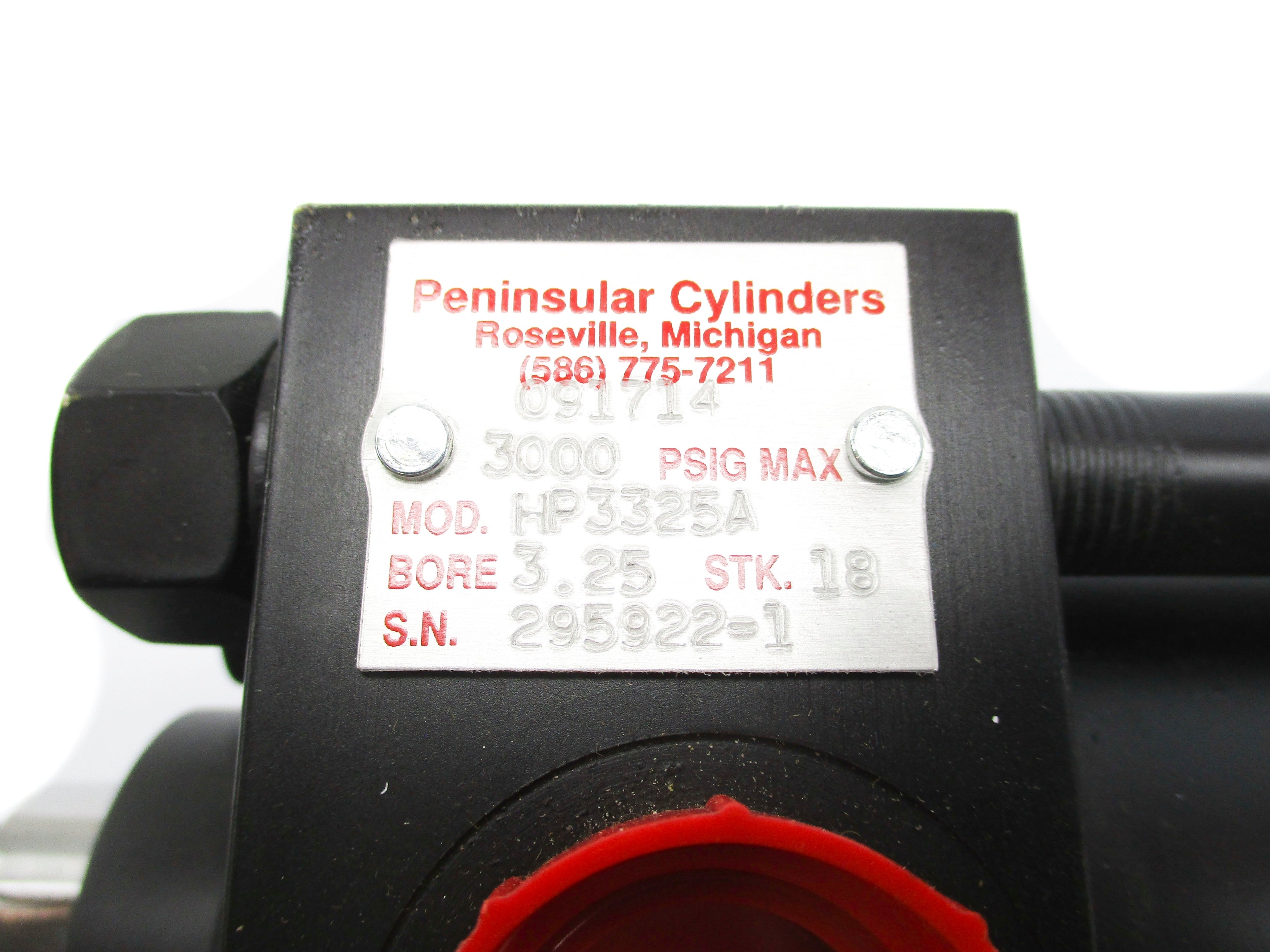 PENINSULAR CYLINDERS HP3325A 3000PSI NSNP