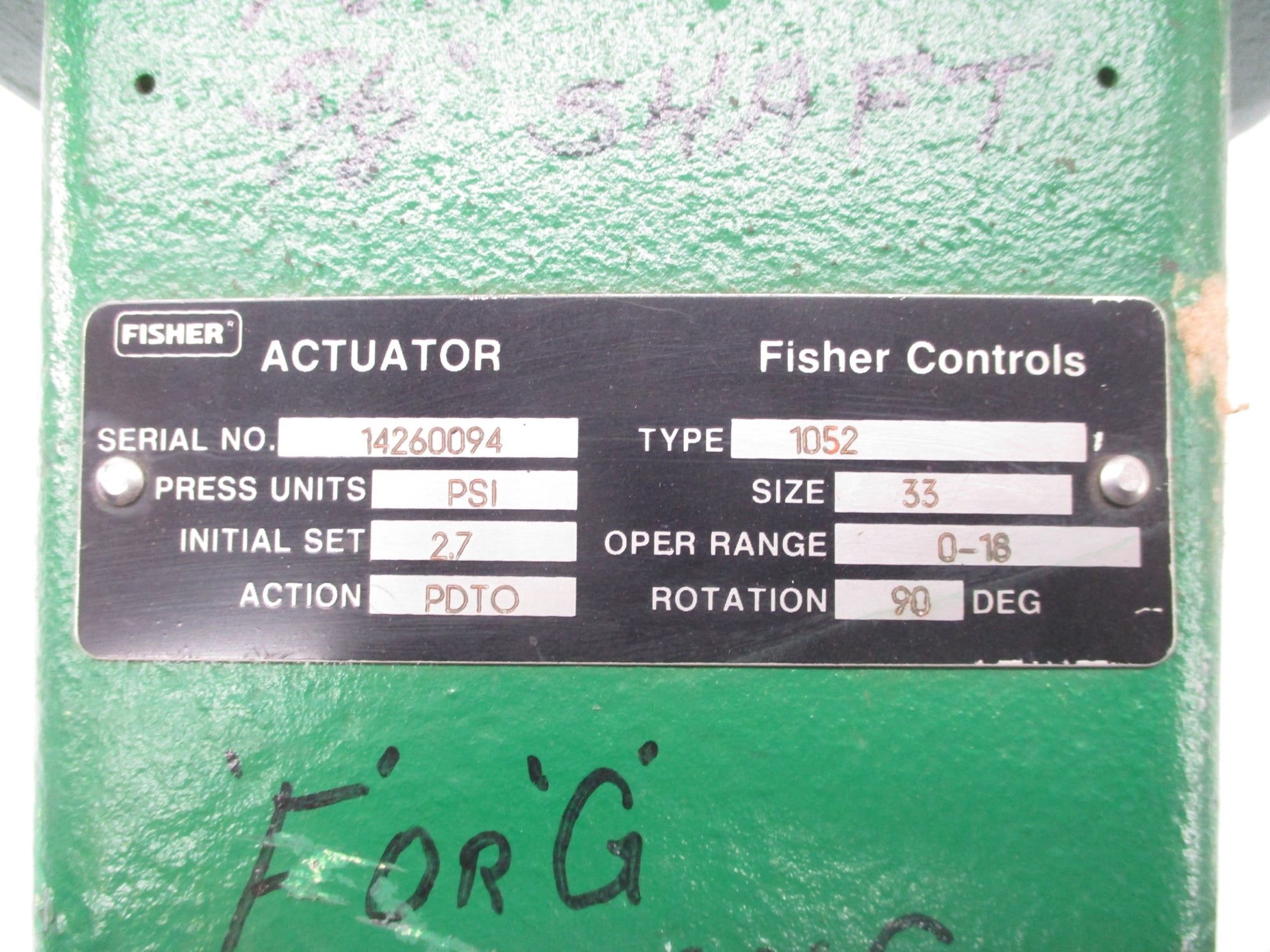 FISHER 1052 NSNP
