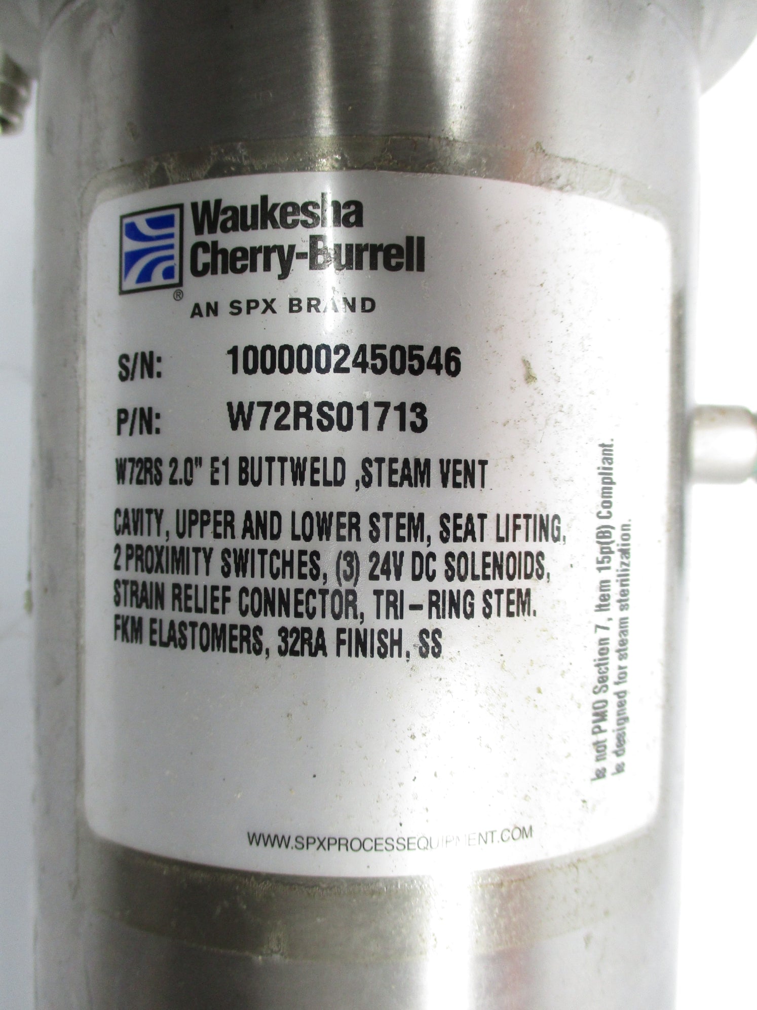 SPX W72RS01713 UNMP