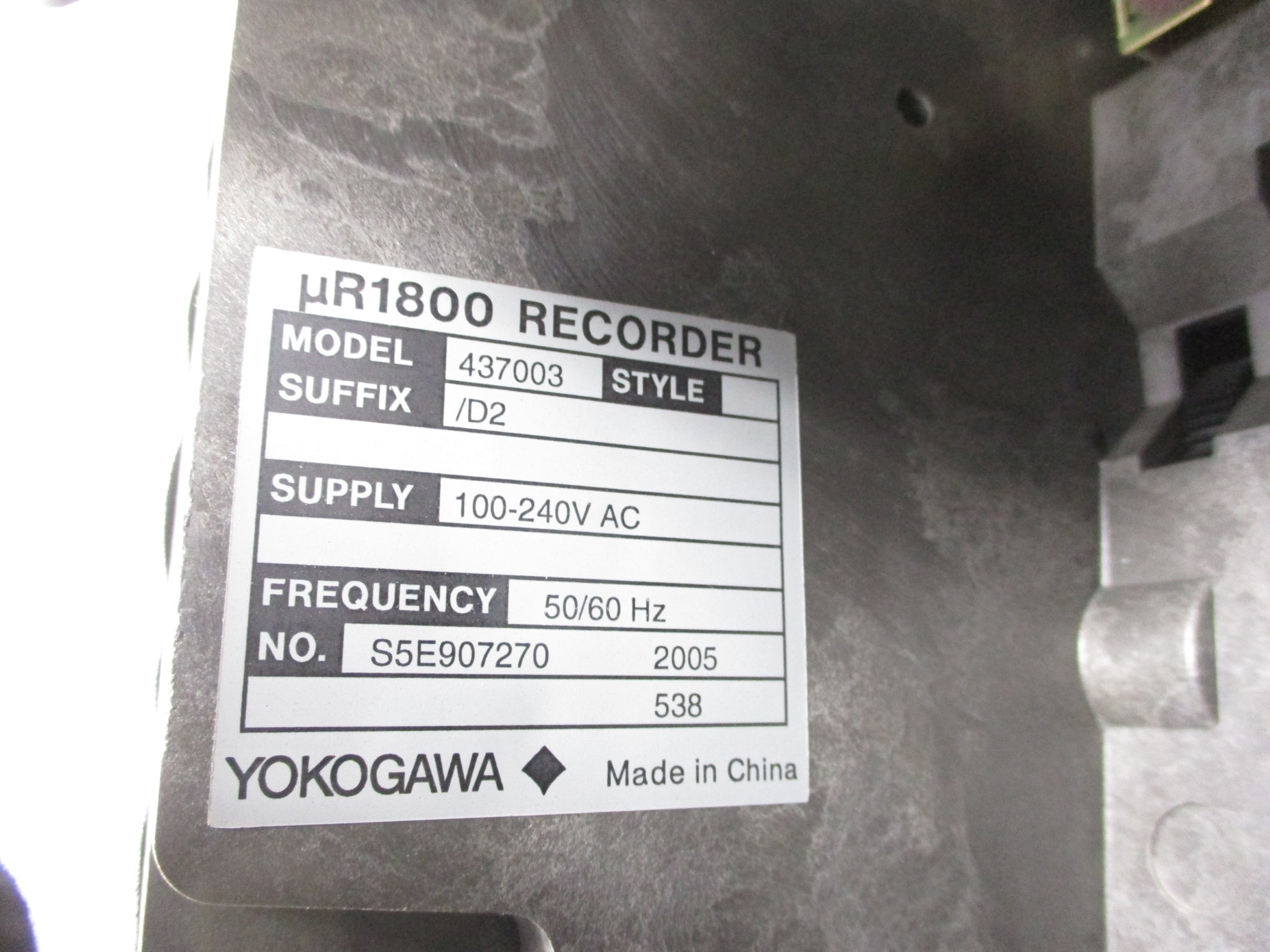 YOKOGAWA 437003/D2 NSMP