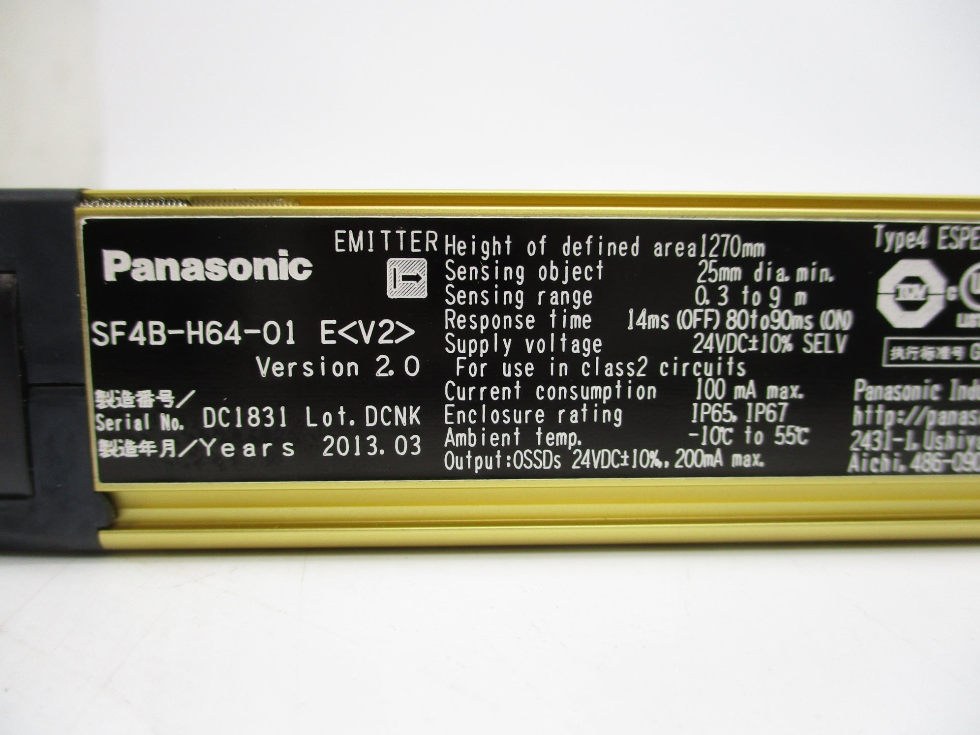 PANASONIC SF4B-H64-01E<V2> 24VDC NSNP