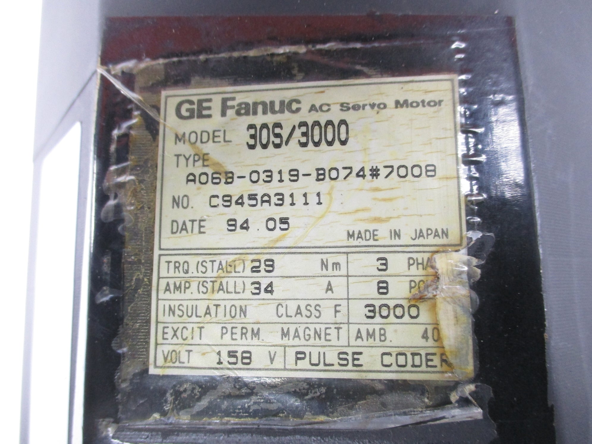 GE FANUC A06B-0319-B074#7008 REMAN