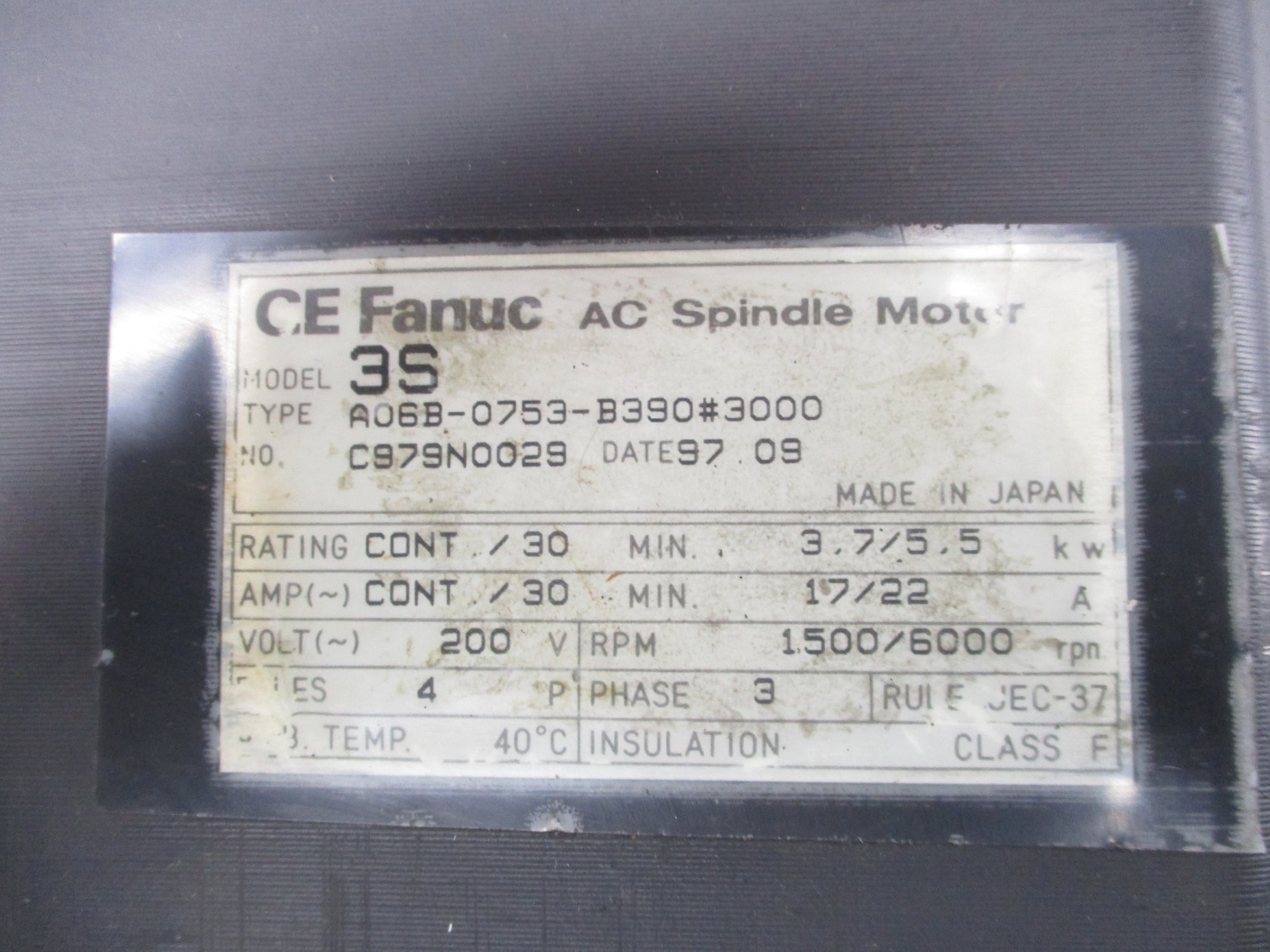 GE FANUC A06B-0753-B390#3000 REMAN