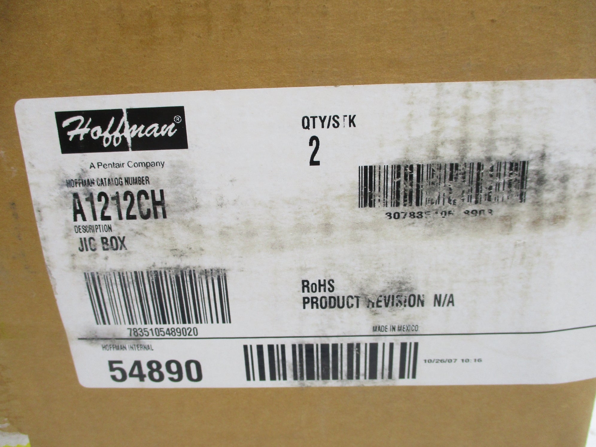 HOFFMAN A1212CH (PKG OF 2) NSMP