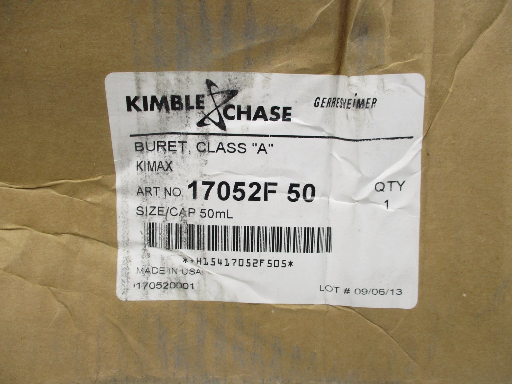 KIMBLE CHASE 17052F50 NSMP