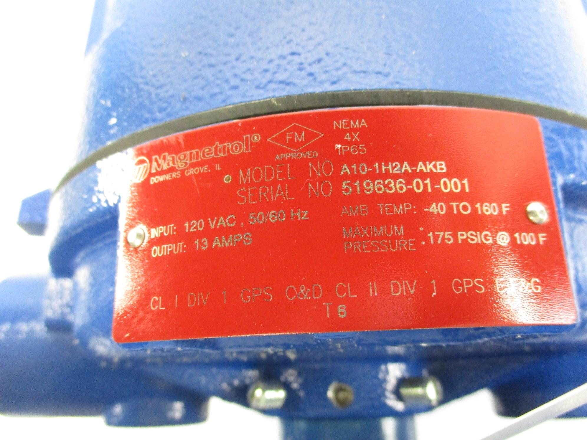 MAGNETROL A10-1H2A-AKB 175PSI NSMP