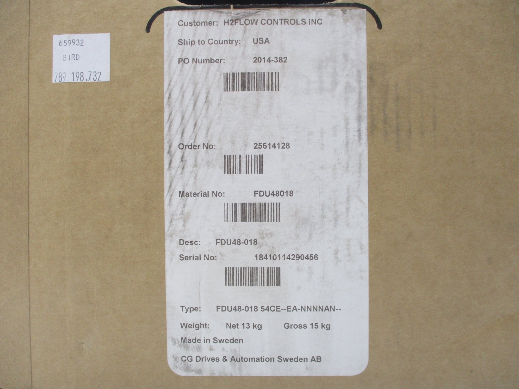 CG DRIVES & AUTOMATION FDU48-018 NSFS
