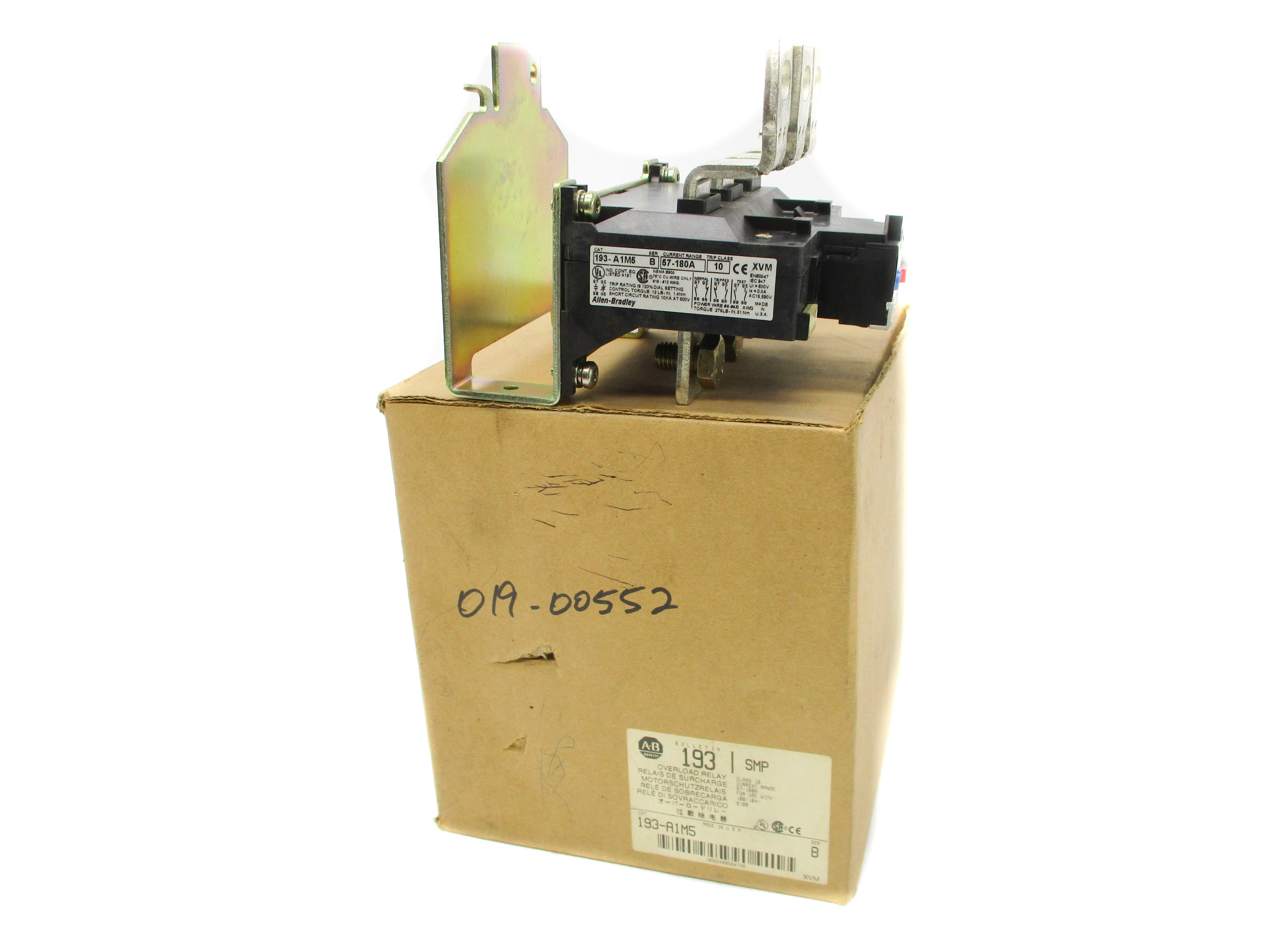 ALLEN BRADLEY 193-A1M5 SER. B 57-180A (BR/WH) NSMP