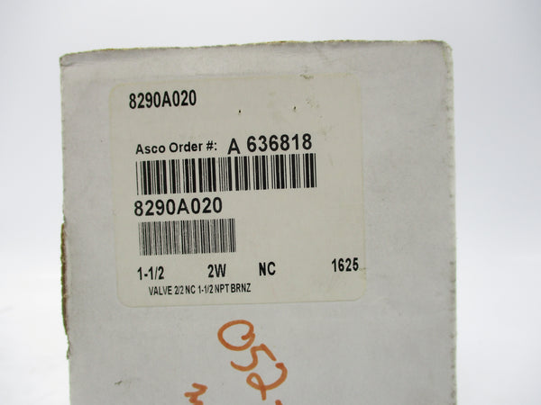 ASCO 8290A020 1-1/2" NSFS