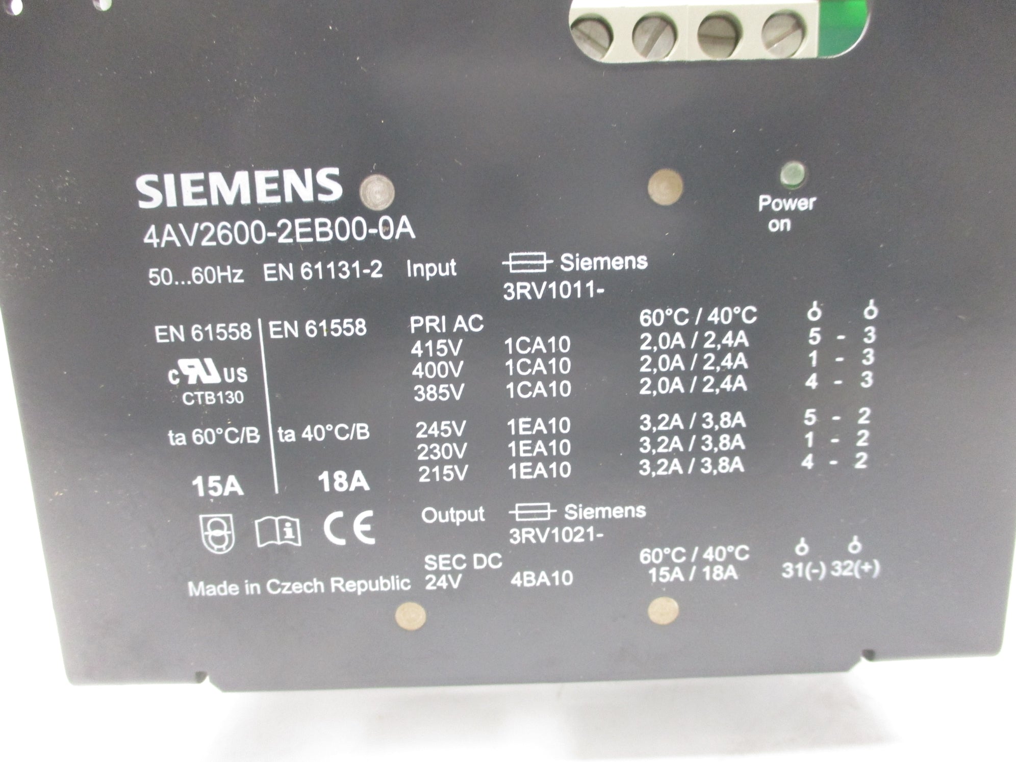SIEMENS 4AV2600-2EB00-0A NSNP