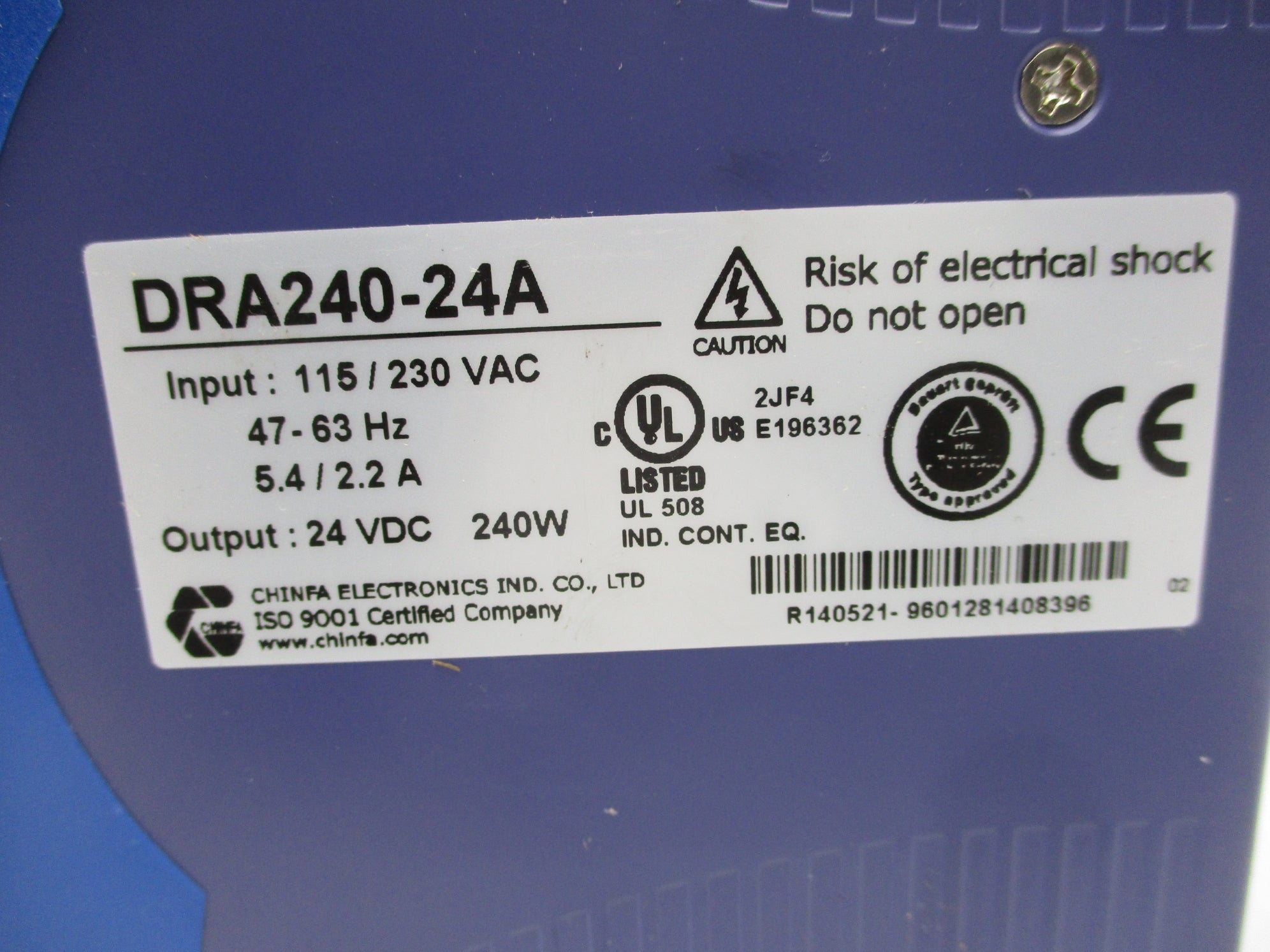 CHINFA ELECTRONICS DRA240-24A NSNP