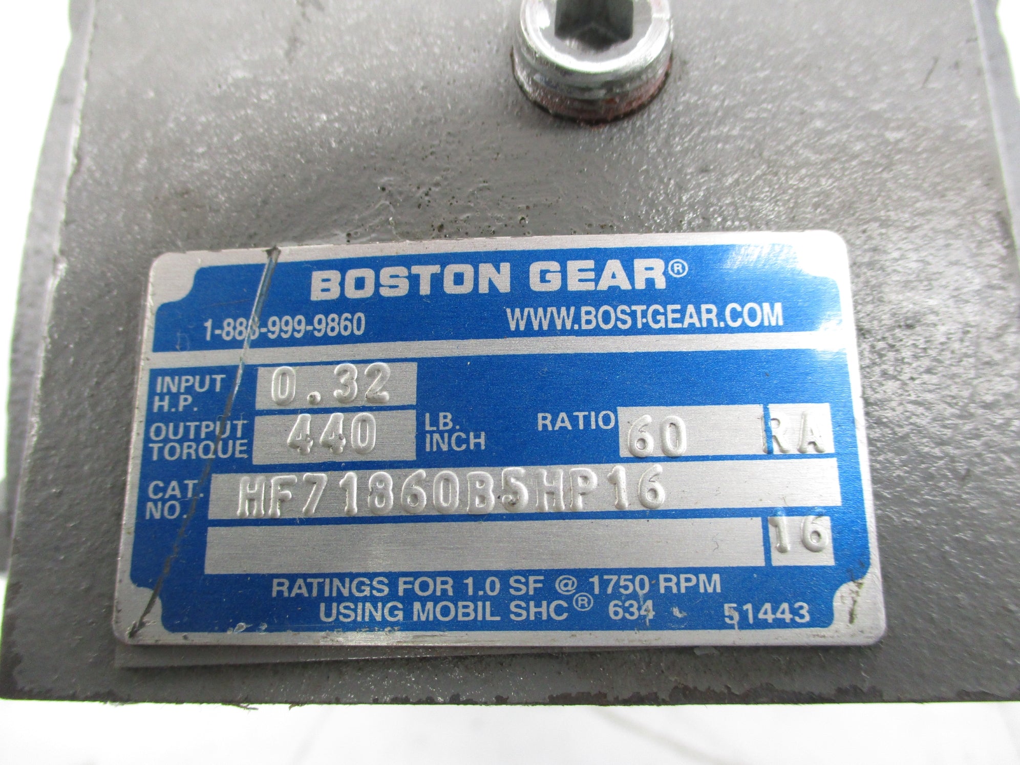 BOSTON GEAR HF71860B5HP16 NSNP
