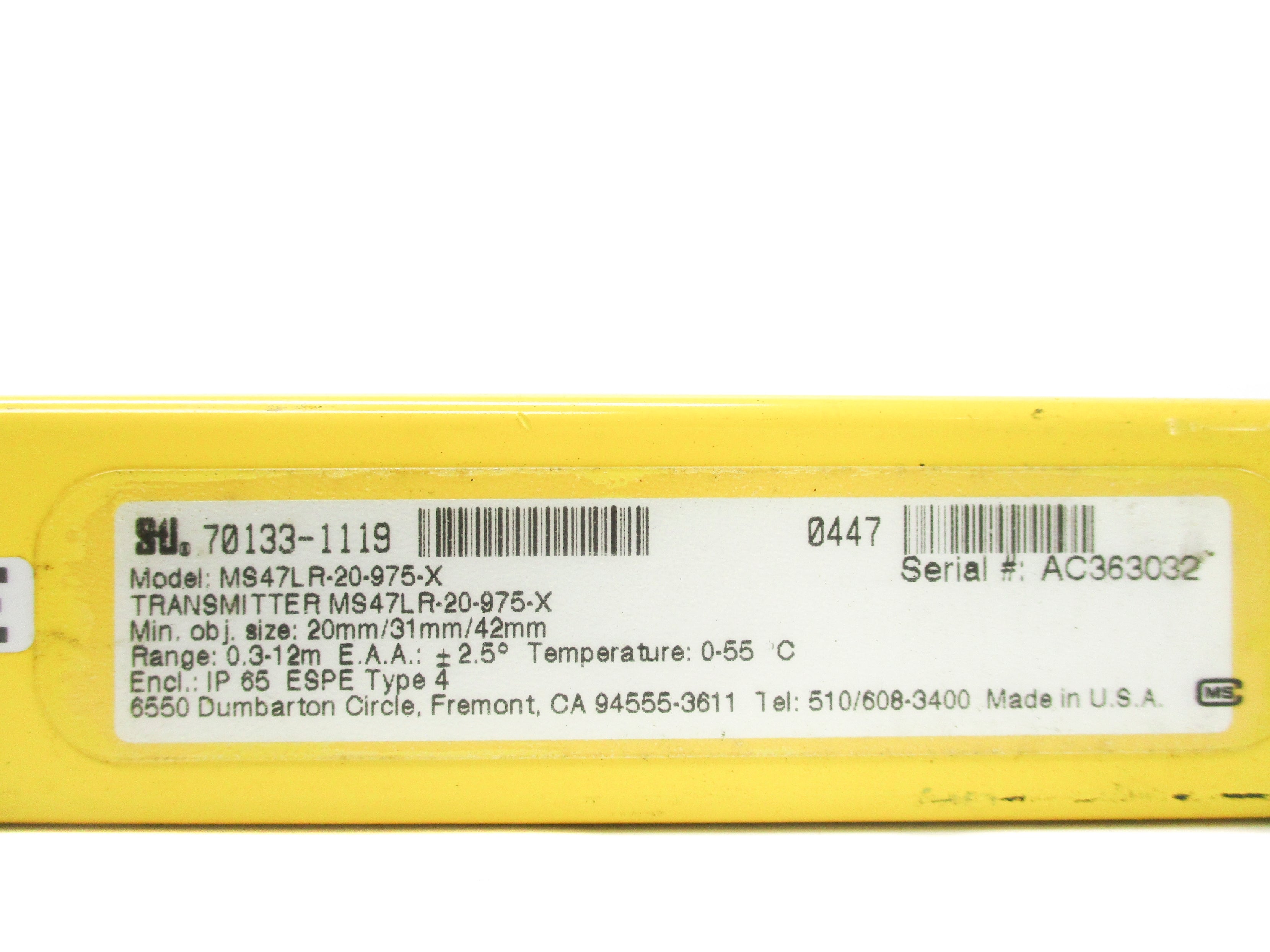 STI 70133-1119 MS47LR-20-975-X UNMP