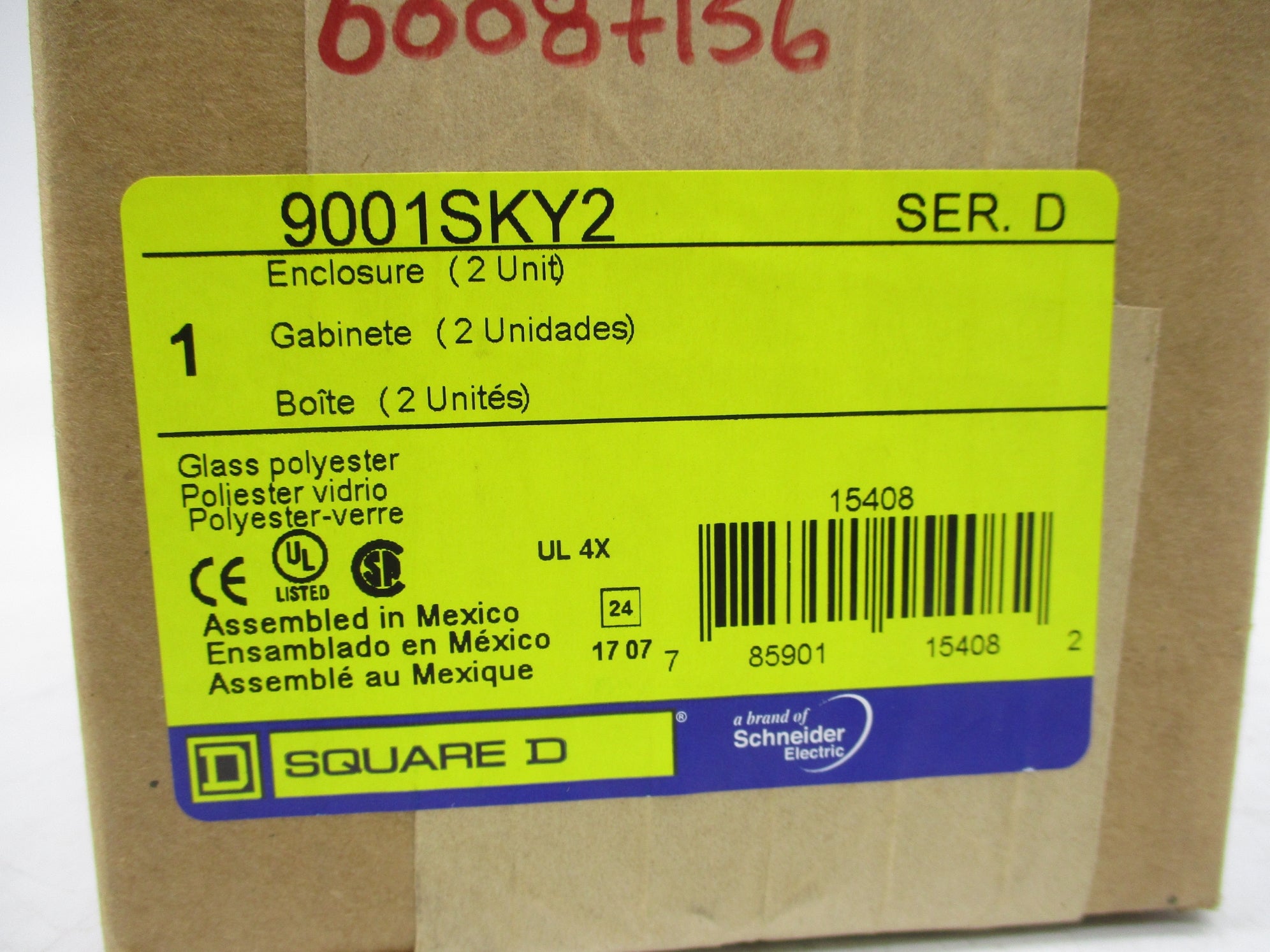 SQUARE D 9001SKY2 SER. D NSFS