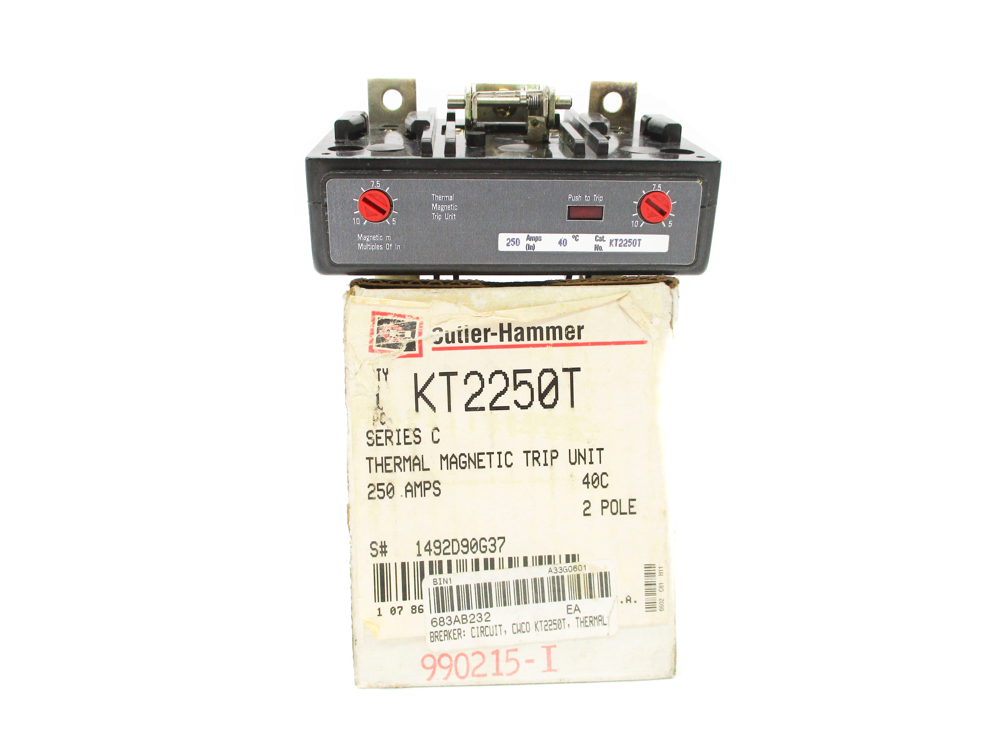 CUTLER HAMMER KT2250T SER. C 250A NSMP