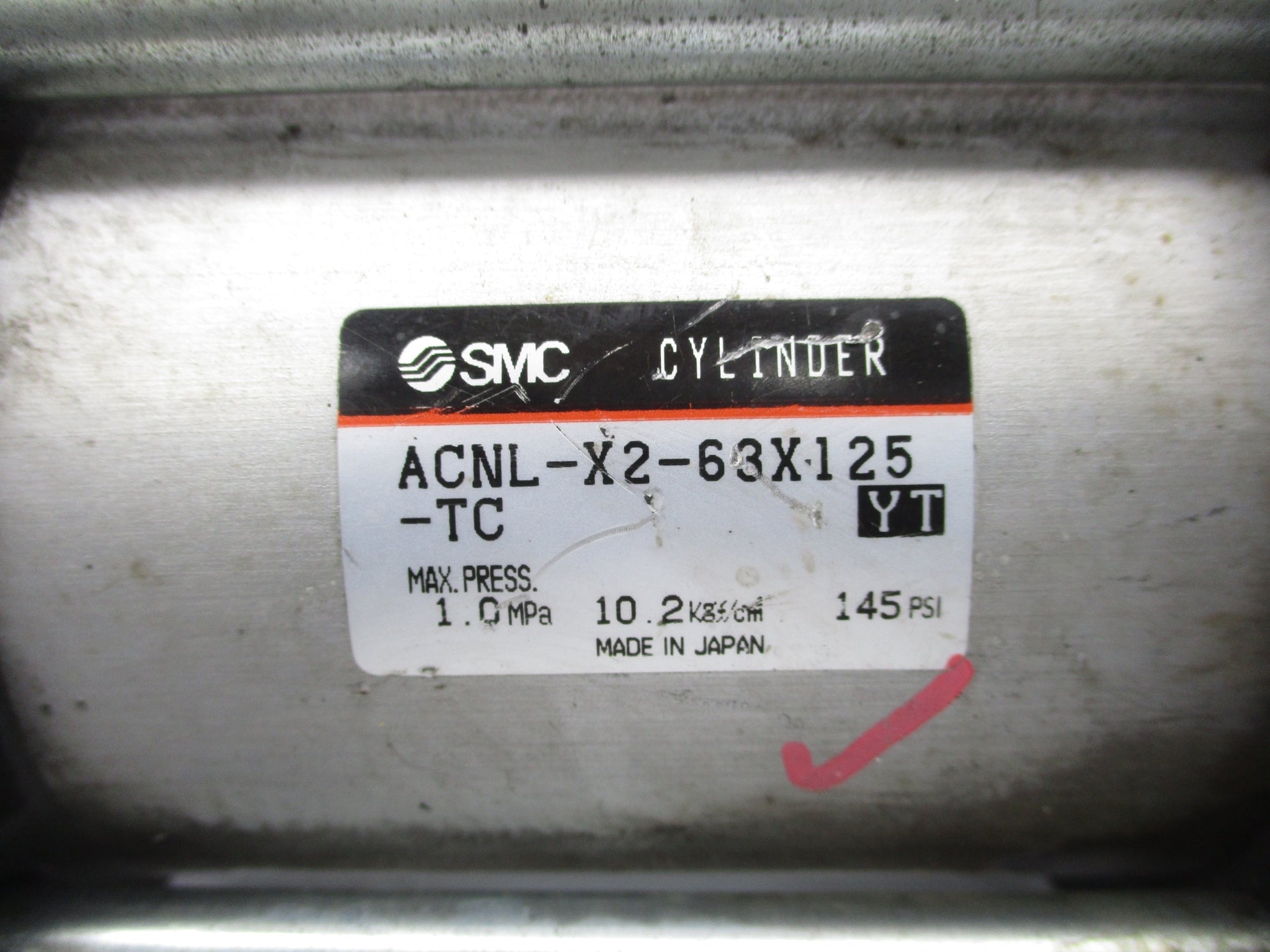 SMC ACNL-X2-63X125-TC 145PSI UNMP
