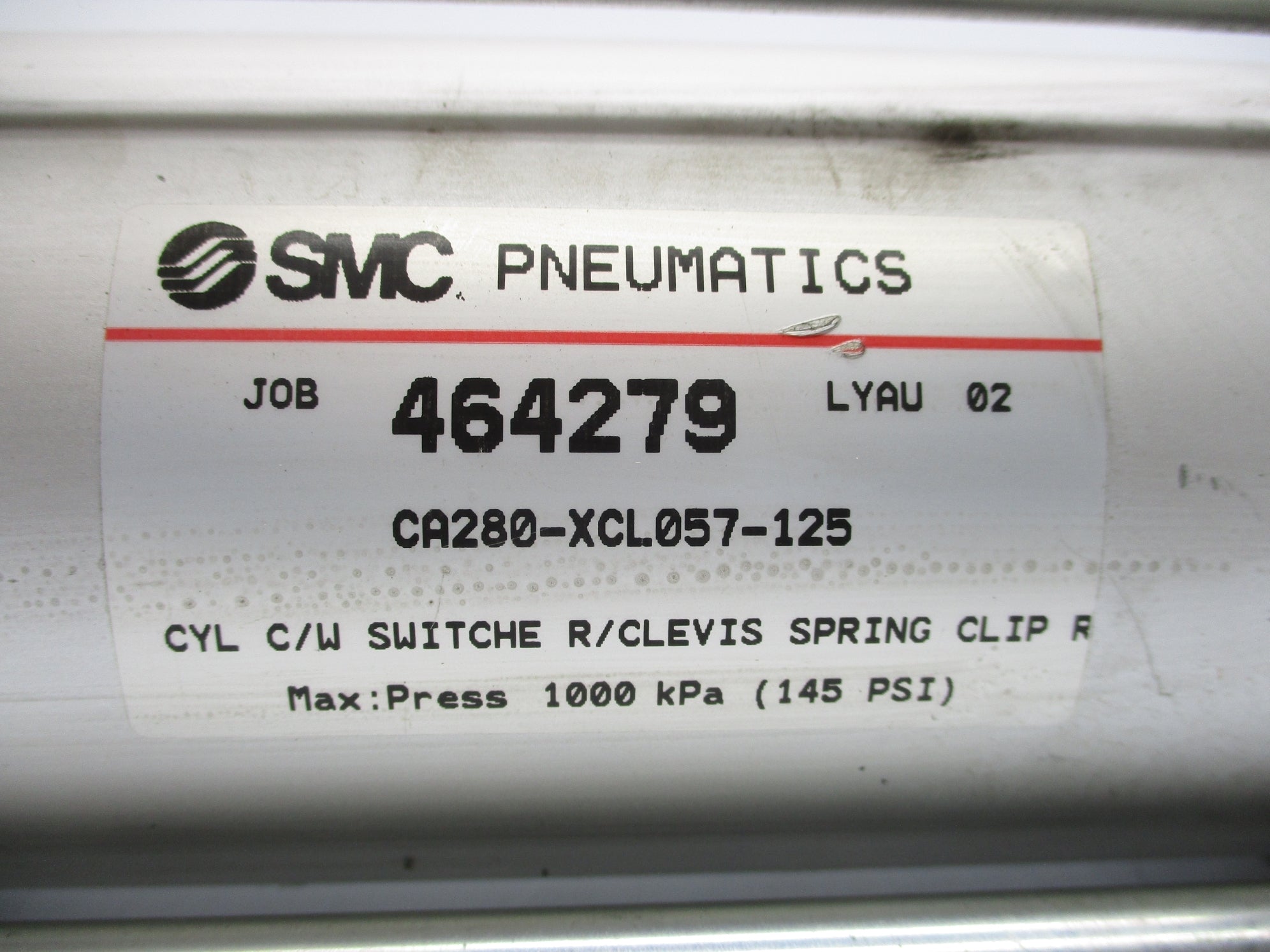 SMC CA280-XCL057-125 145PSI NSNP