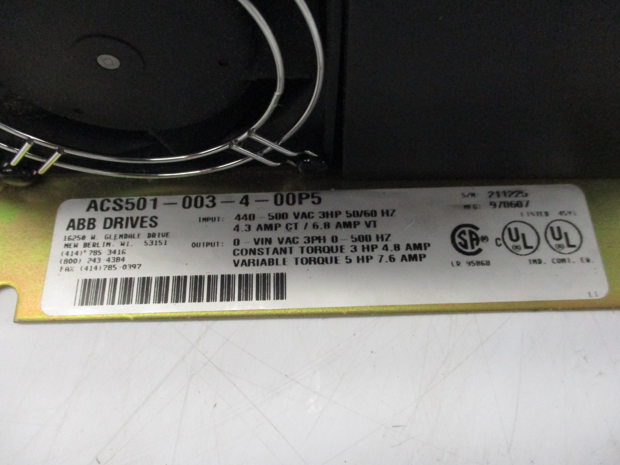 ABB ACS501-003-4-00P5 NSNP