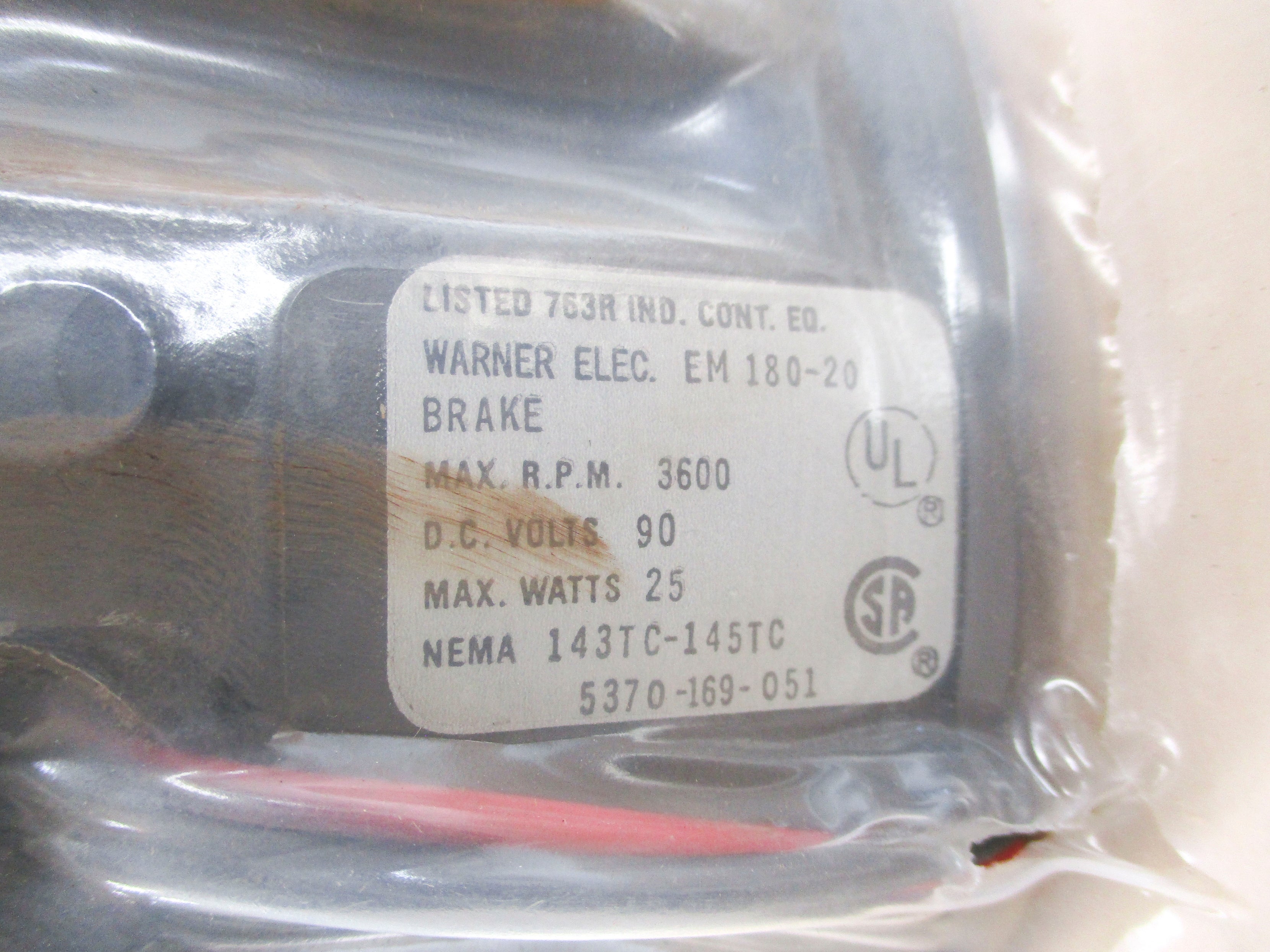 WARNER ELECTRIC EM180-20 5370-169-051 NSMP