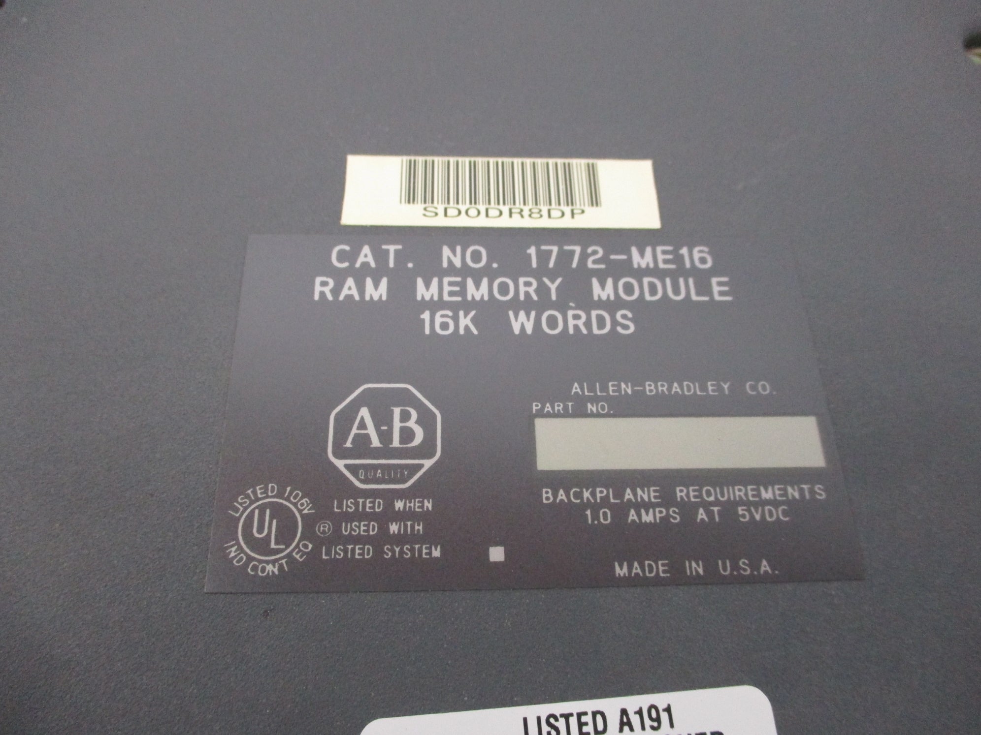 ALLEN BRADLEY 1772-ME16 REMAN