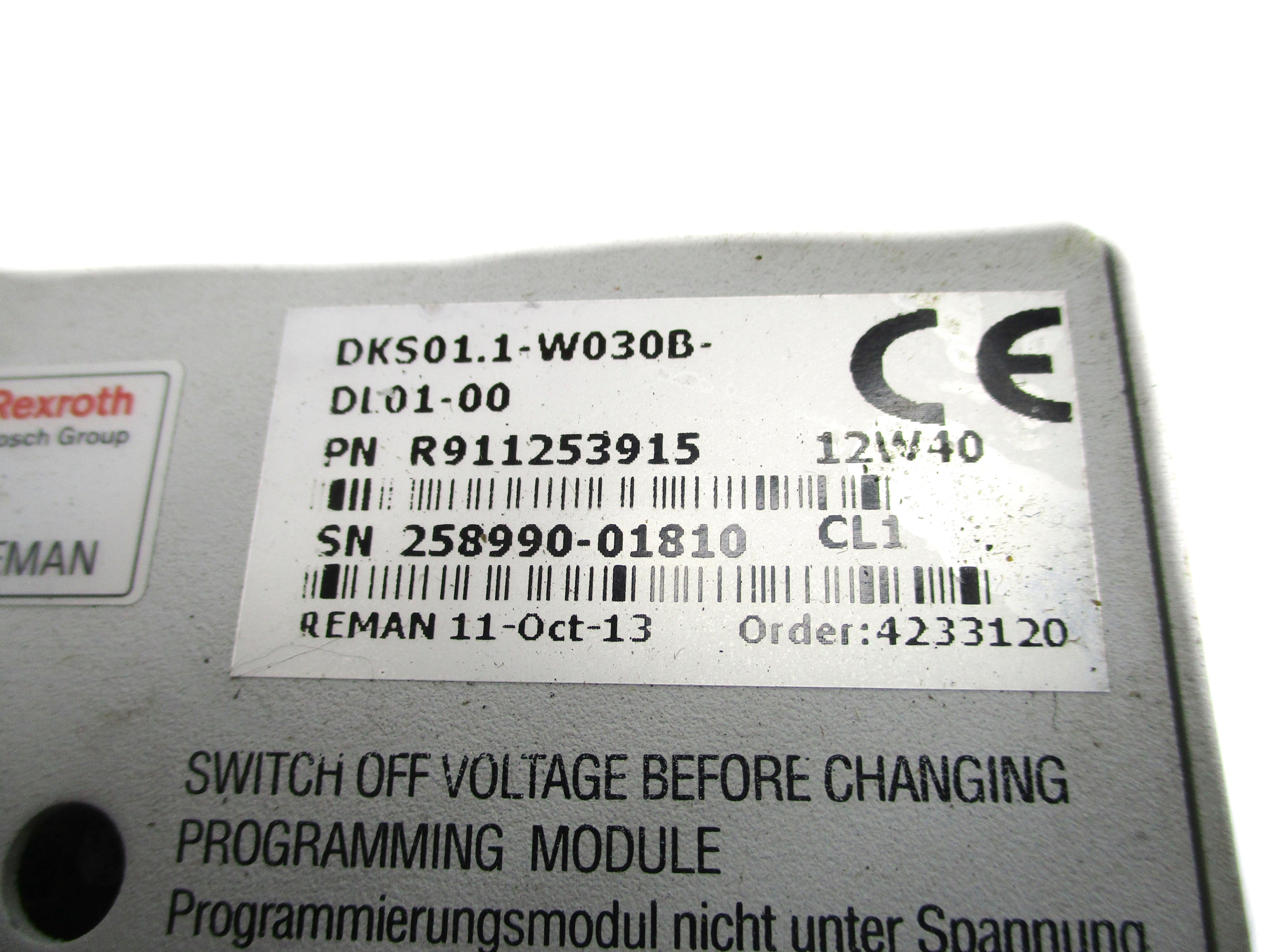 INDRAMAT DKS01.1-W030B-DL01-00 REMAN