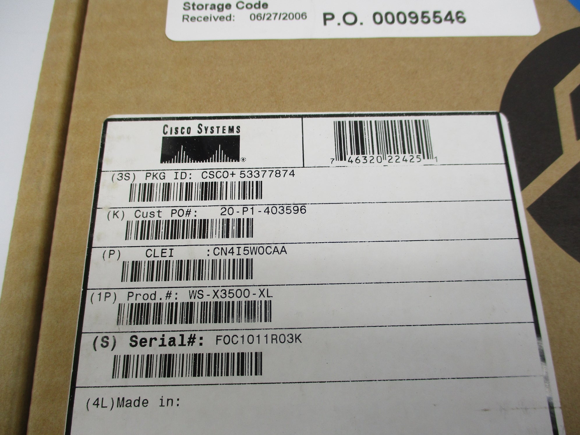 CISCO SYSTEMS WS-X3500-XL NSFS