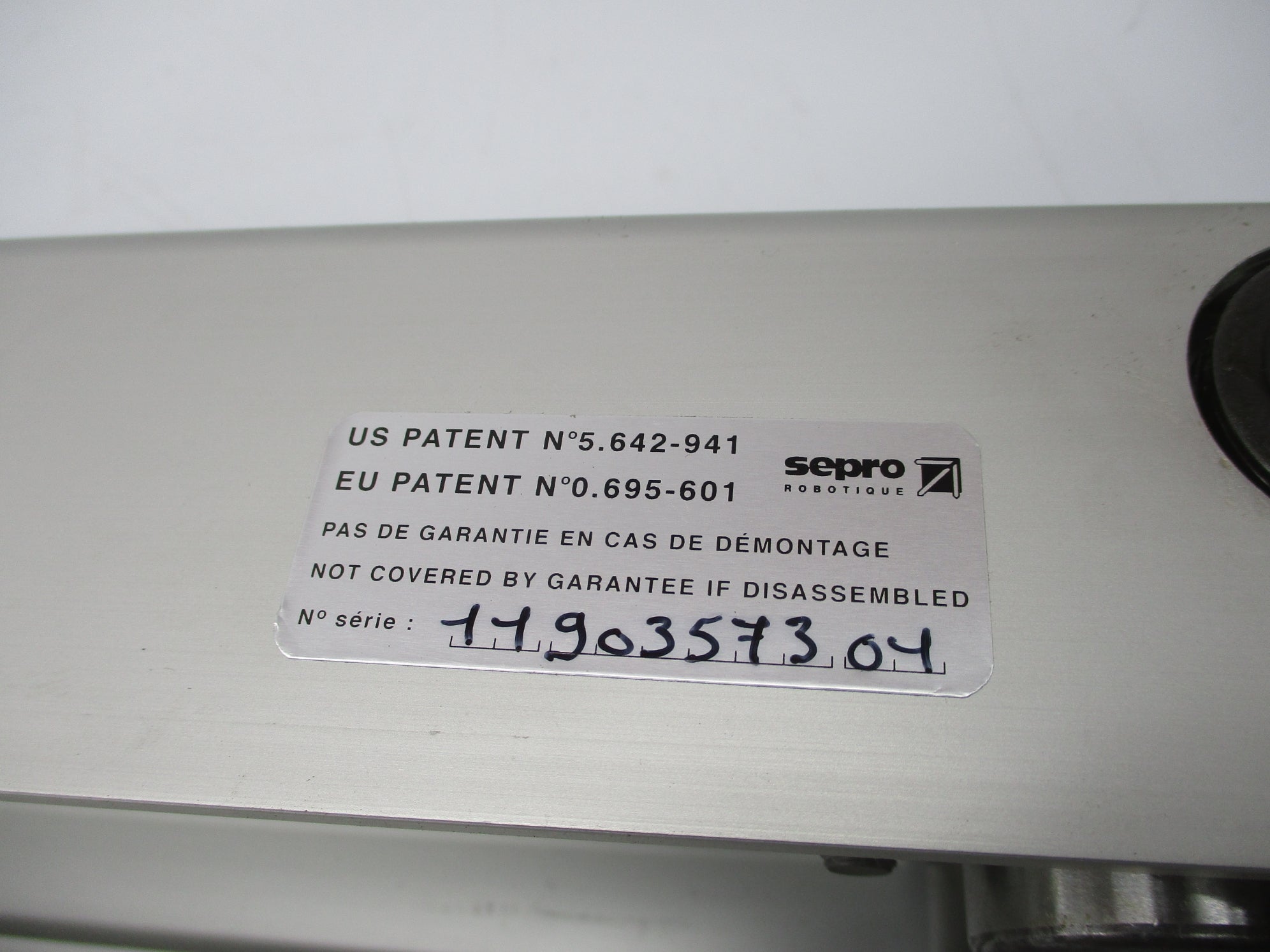 SEPRO AM42CR830000 CDE201122271LIGNE1 NSNP