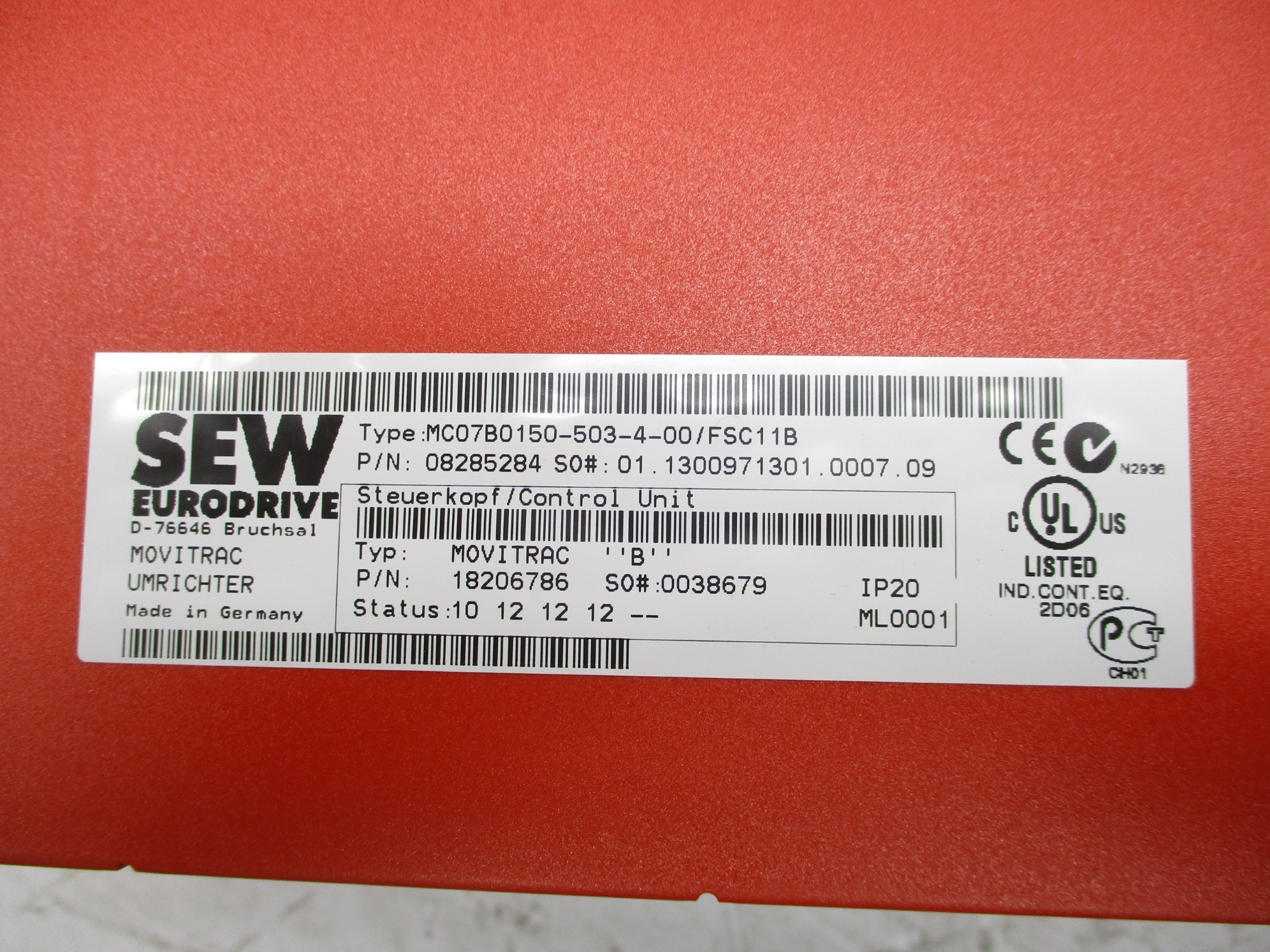SEW EURODRIVE MC07B0150-503-4-00/FSC11B NSNP