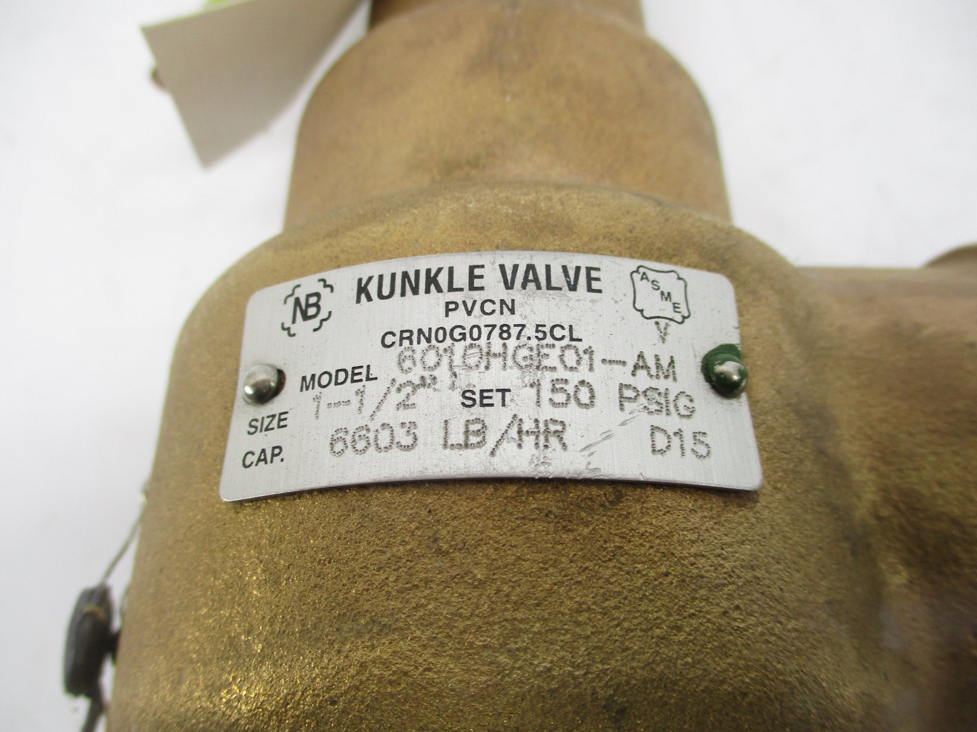 KUNKLE 6010HGE01-AM 150PSI 1-1/2" NSNP
