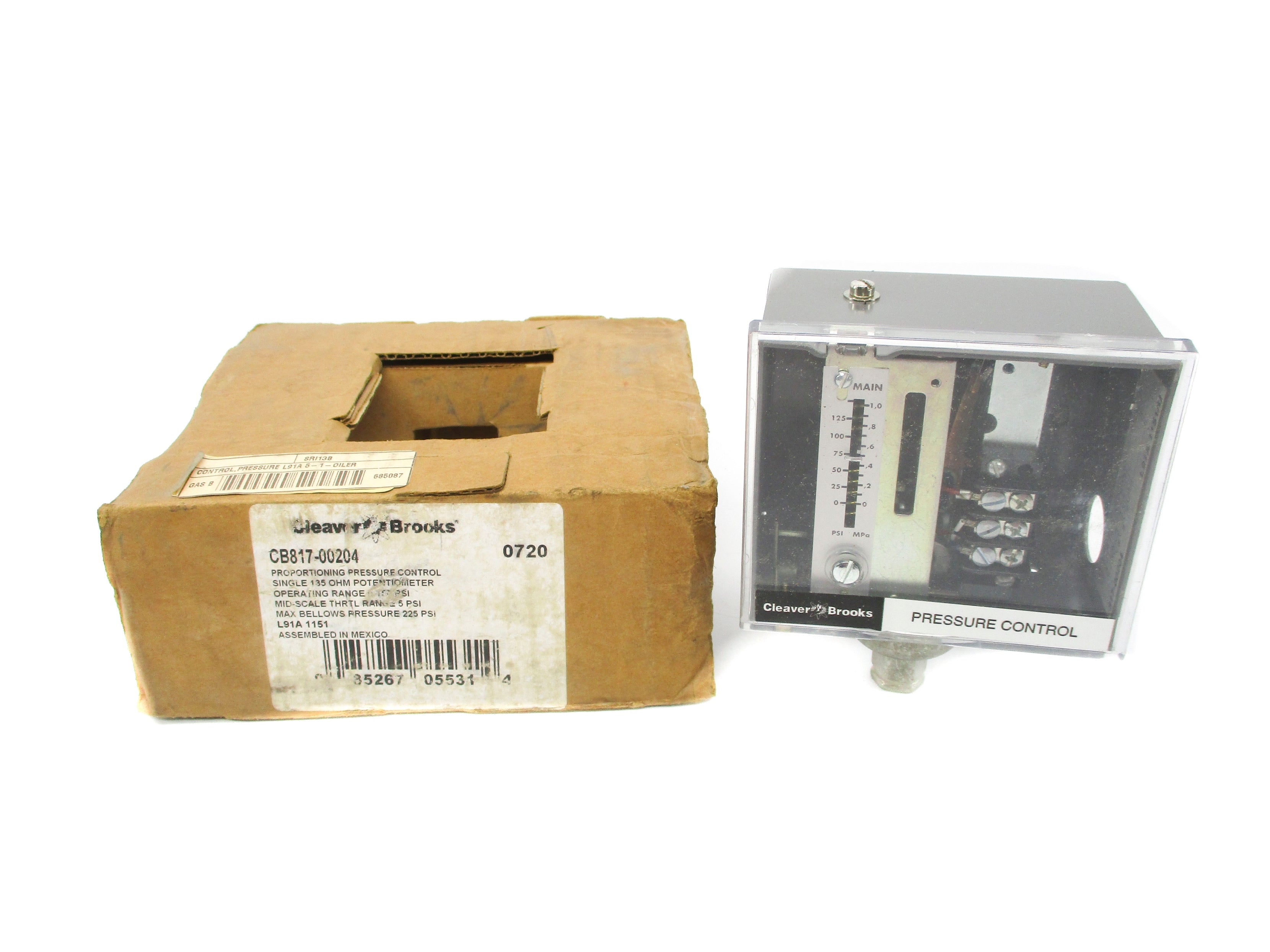 CLEAVOR BROOKS CB817-00204 0-225PSI NSMP